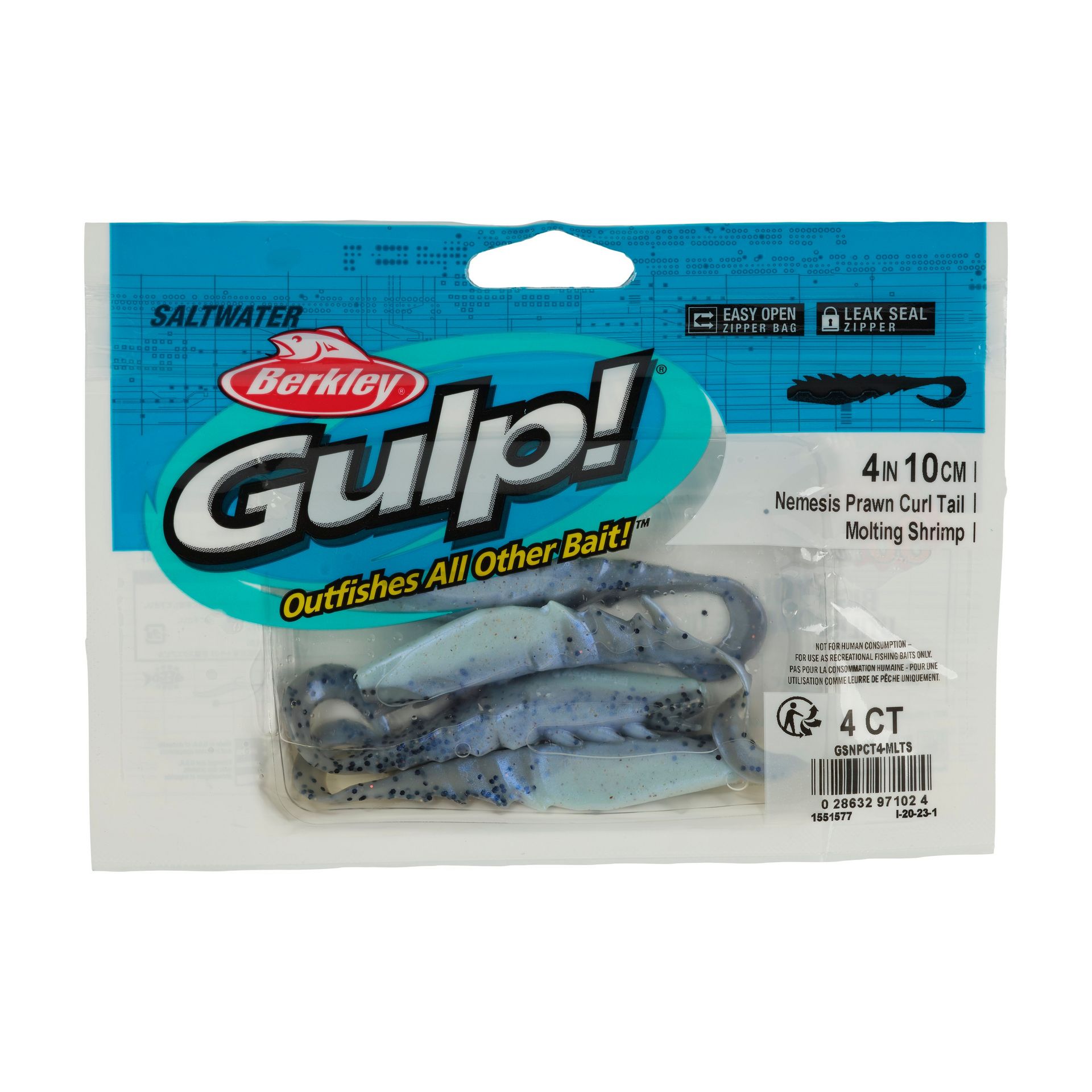 Gulp!® Saltwater Nemesis Prawn Curl Tail