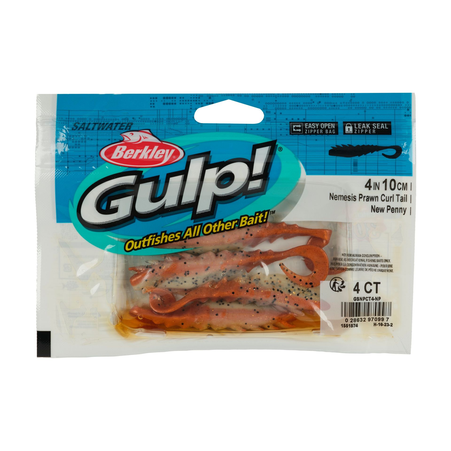 Gulp!® Saltwater Nemesis Prawn Curl Tail