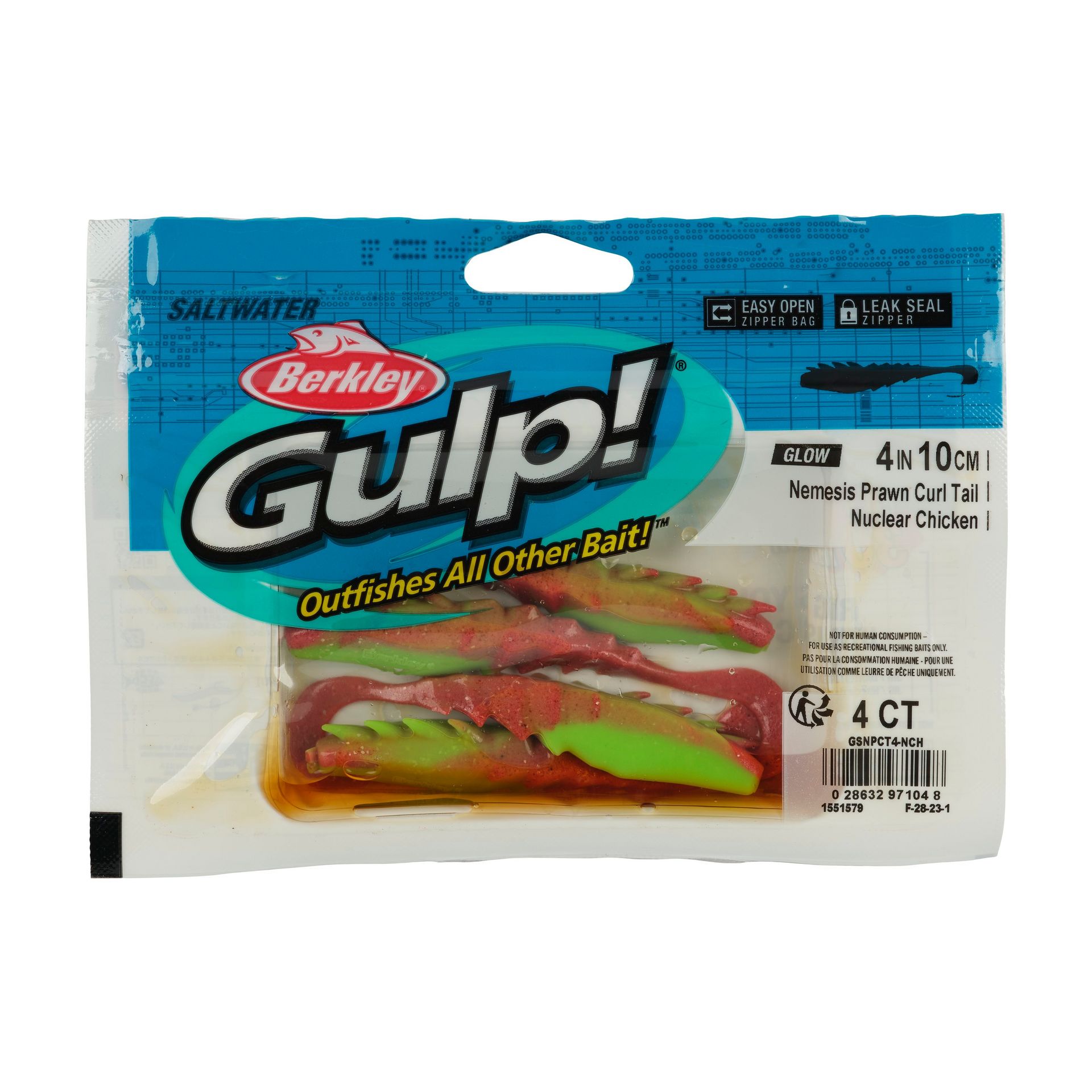 Gulp!® Saltwater Nemesis Prawn Curl Tail