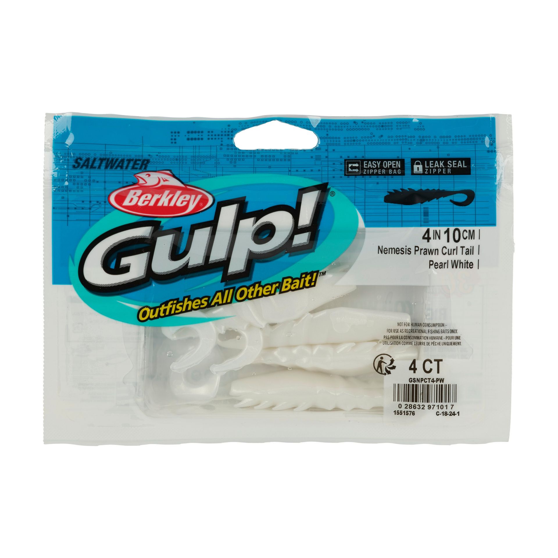 Gulp!® Saltwater Nemesis Prawn Curl Tail