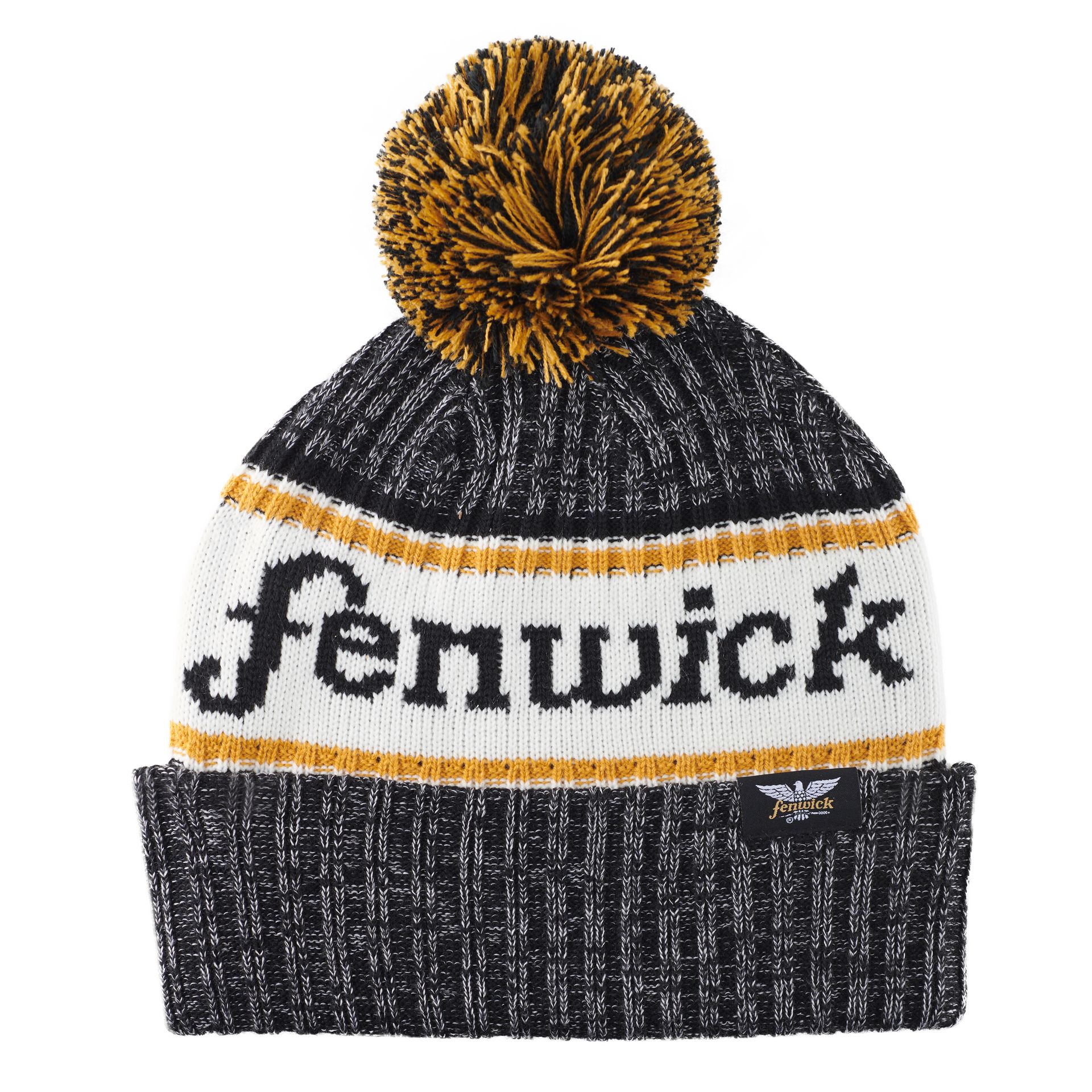 Classic Rib Knit Beanie with Pom-Pom