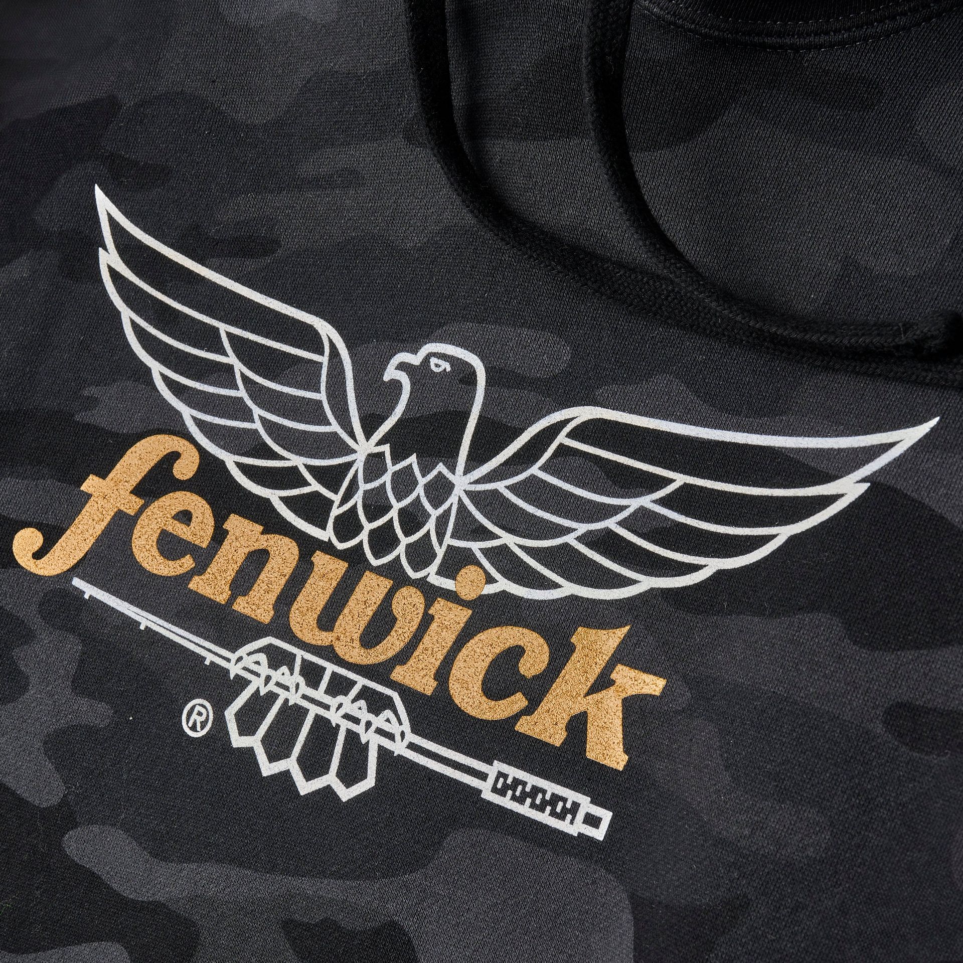 Logo Camo Pullover Fleece Hood