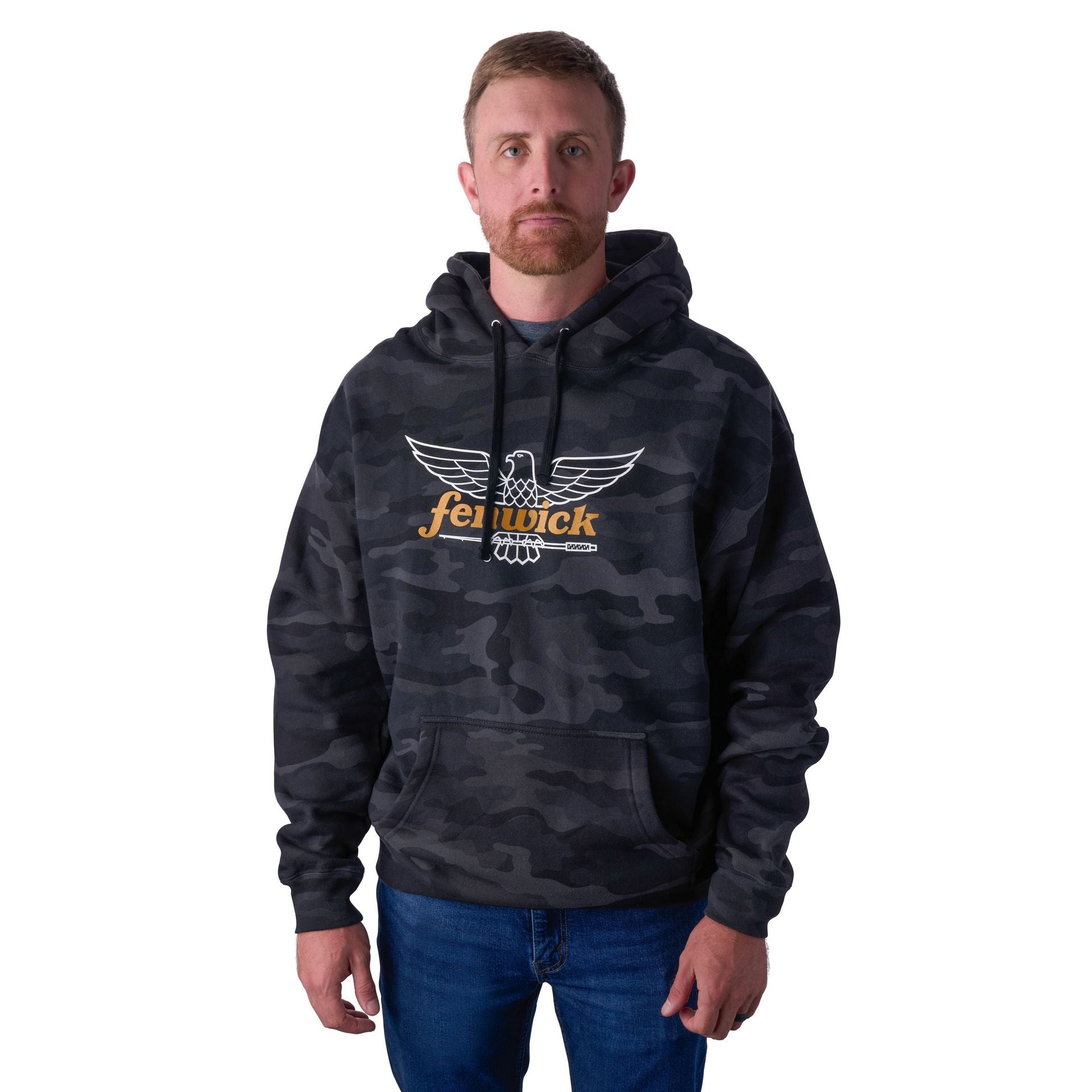 Logo Camo Pullover Fleece Hood