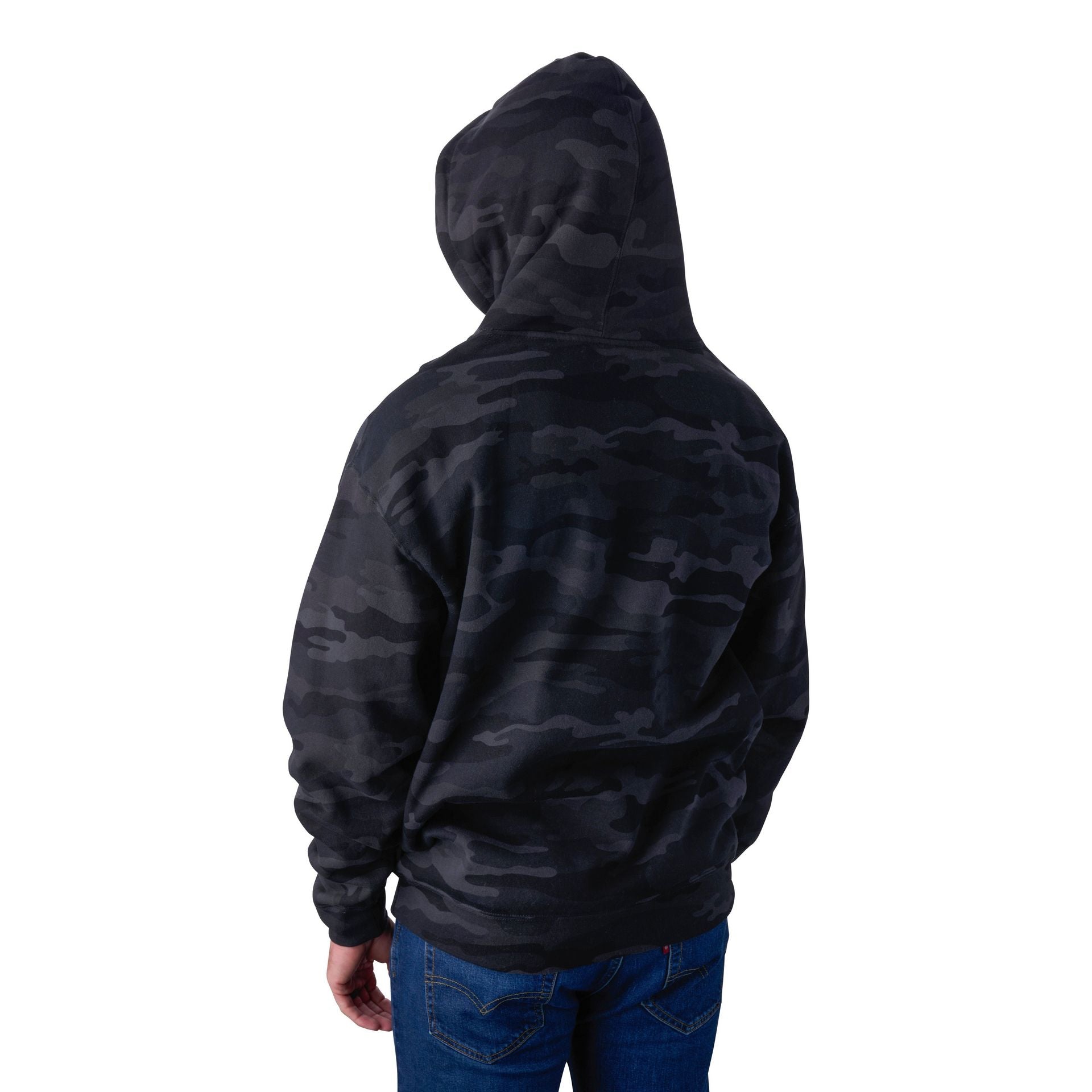 Logo Camo Pullover Fleece Hood