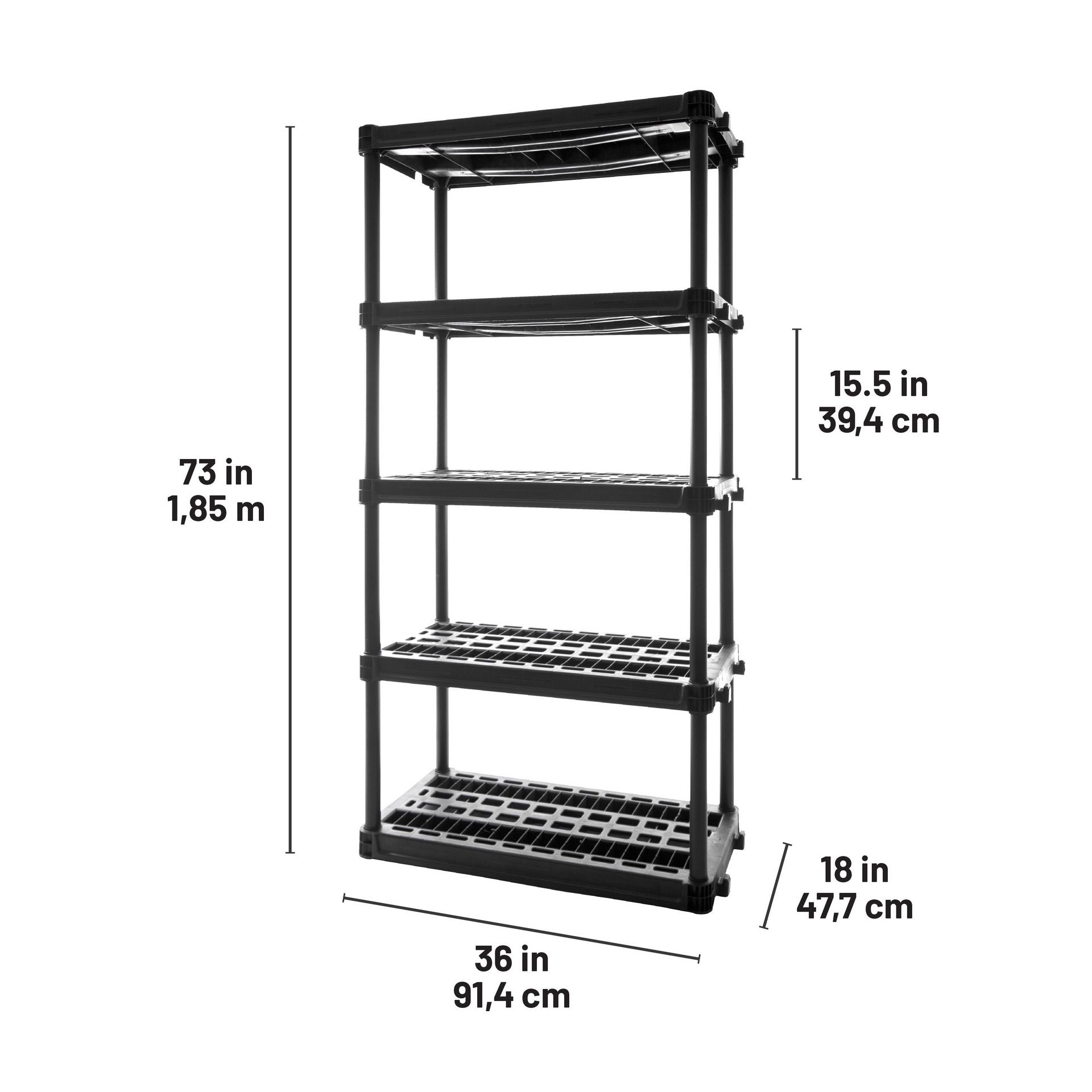 5-Shelf Heavy-Duty Storage Unit