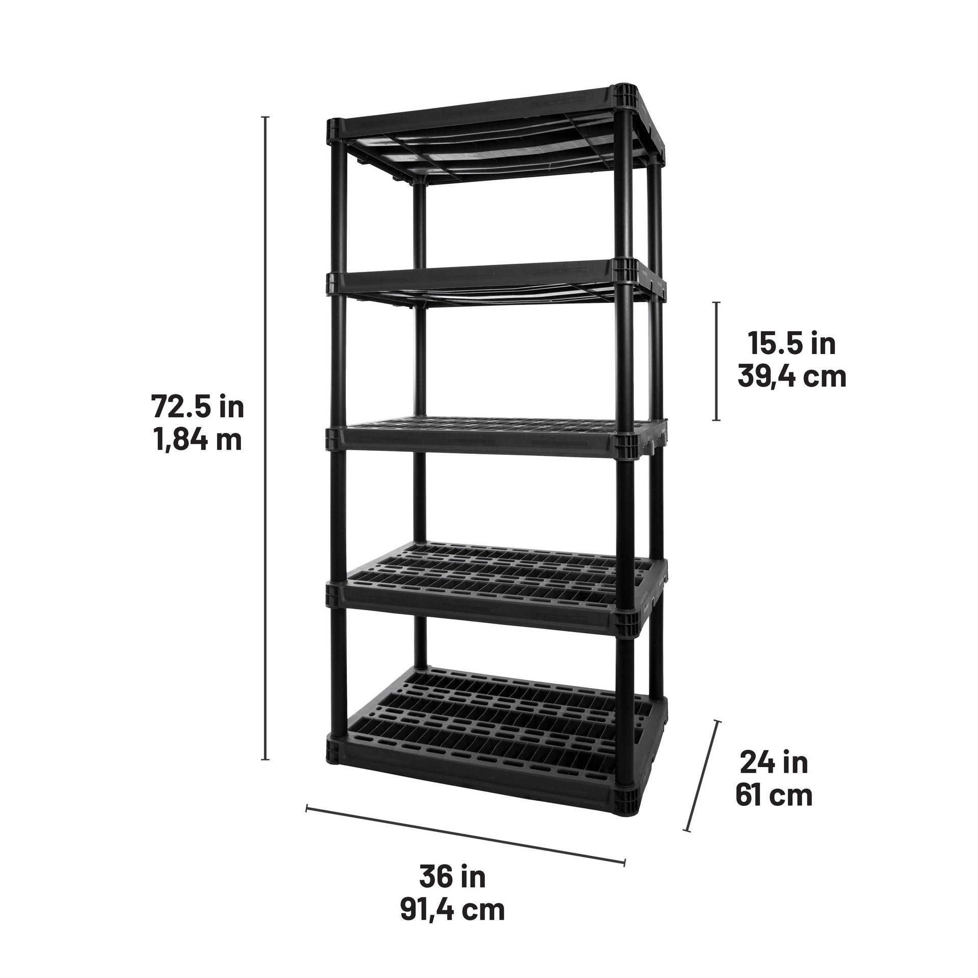 5-Shelf Extra Heavy-Duty Storage Unit