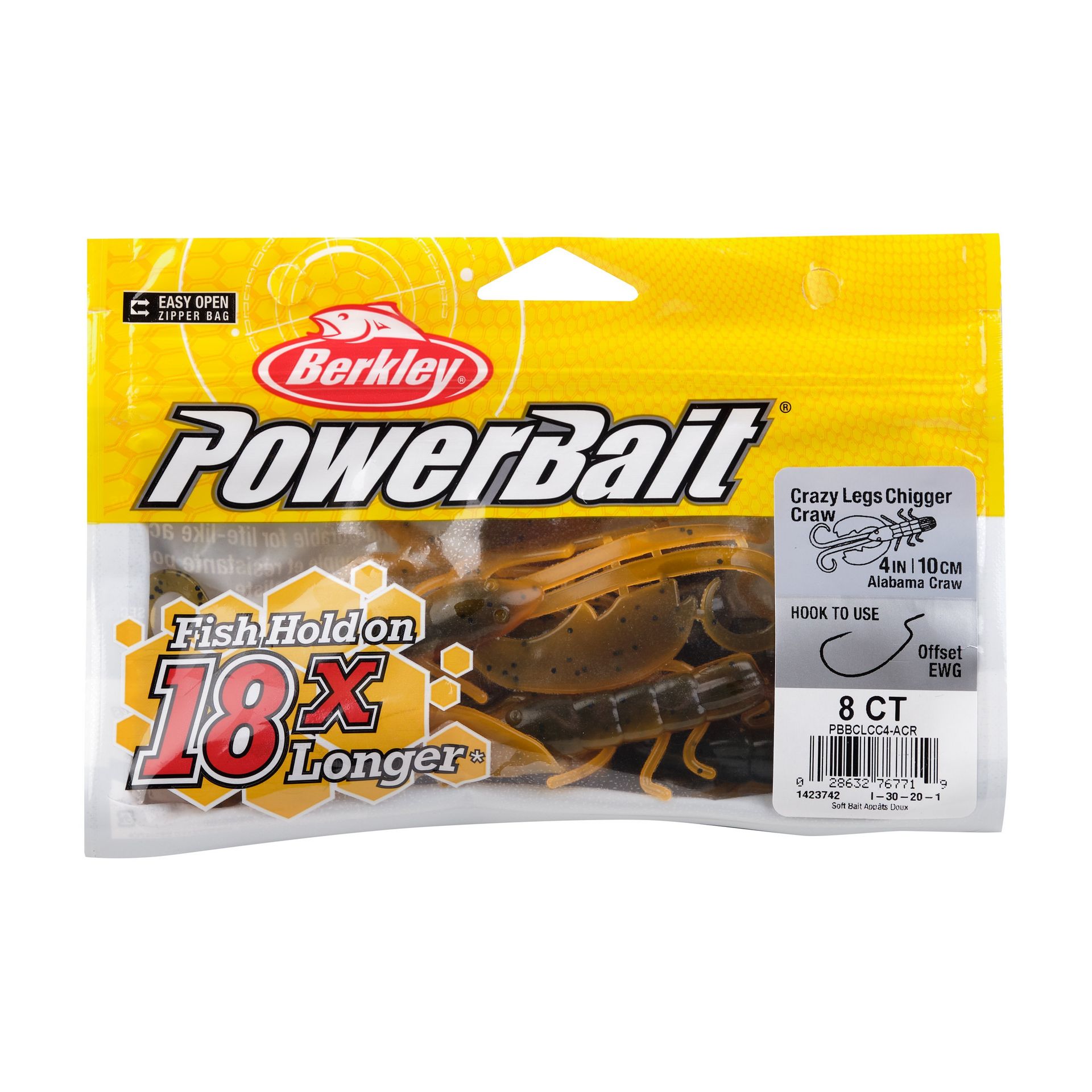PowerBait® Crazy Legs Chigger Craw