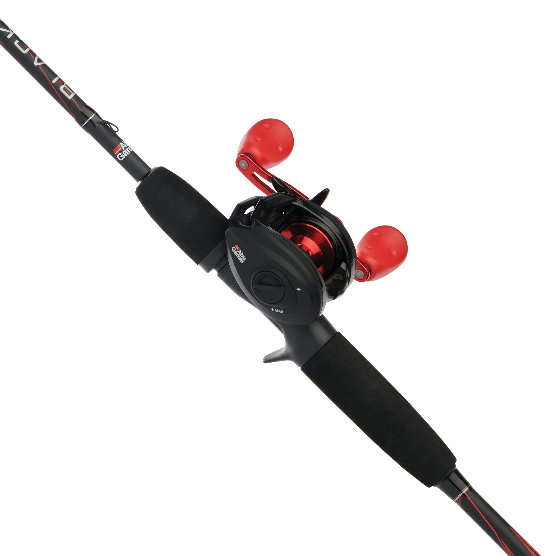 Abu Garcia Black Max Baitcast Fishing Combo, 6'6 inch Medium Rod, Right/Left Handed Reel