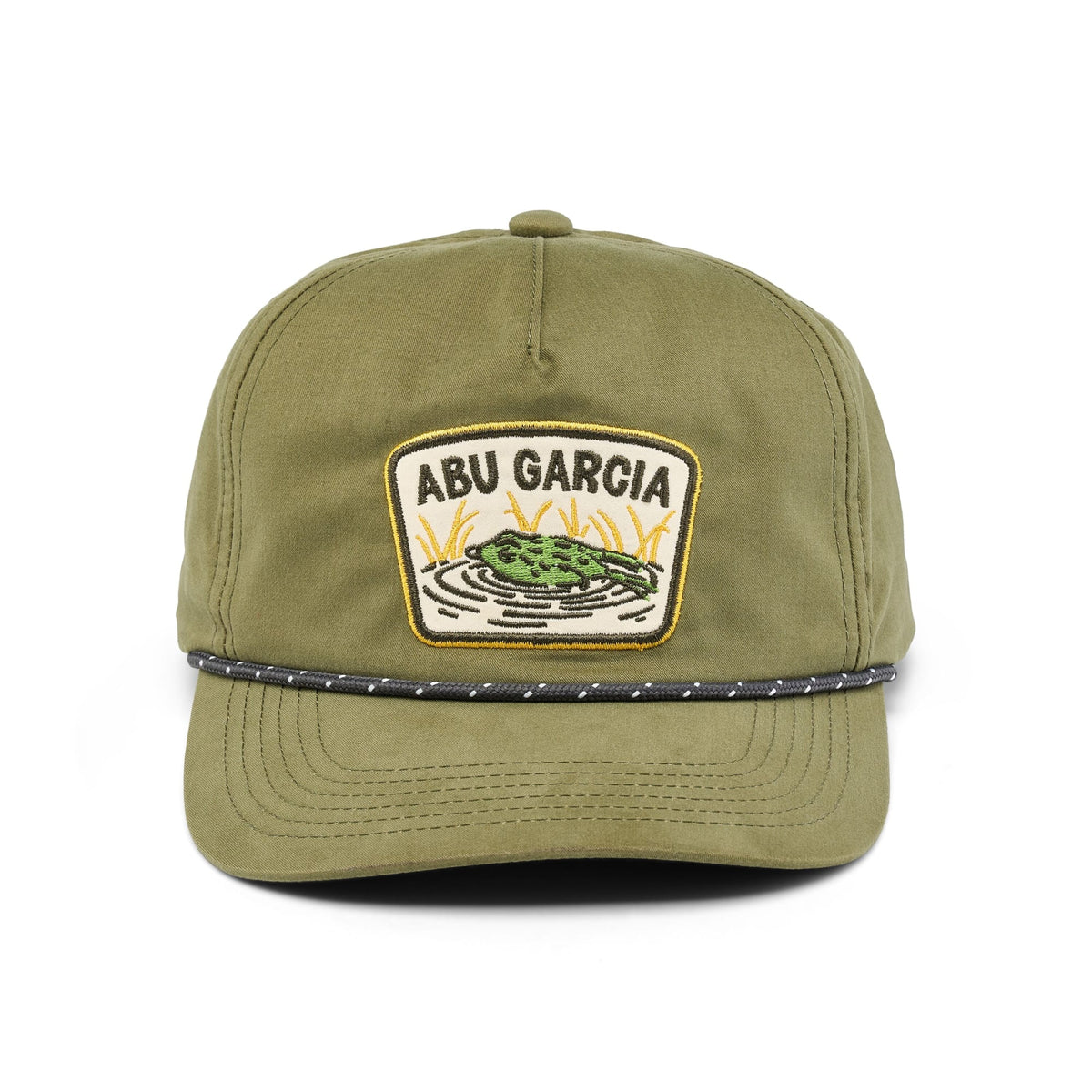 Abu Garcia Frog Patch Flat Brim Rope Hat