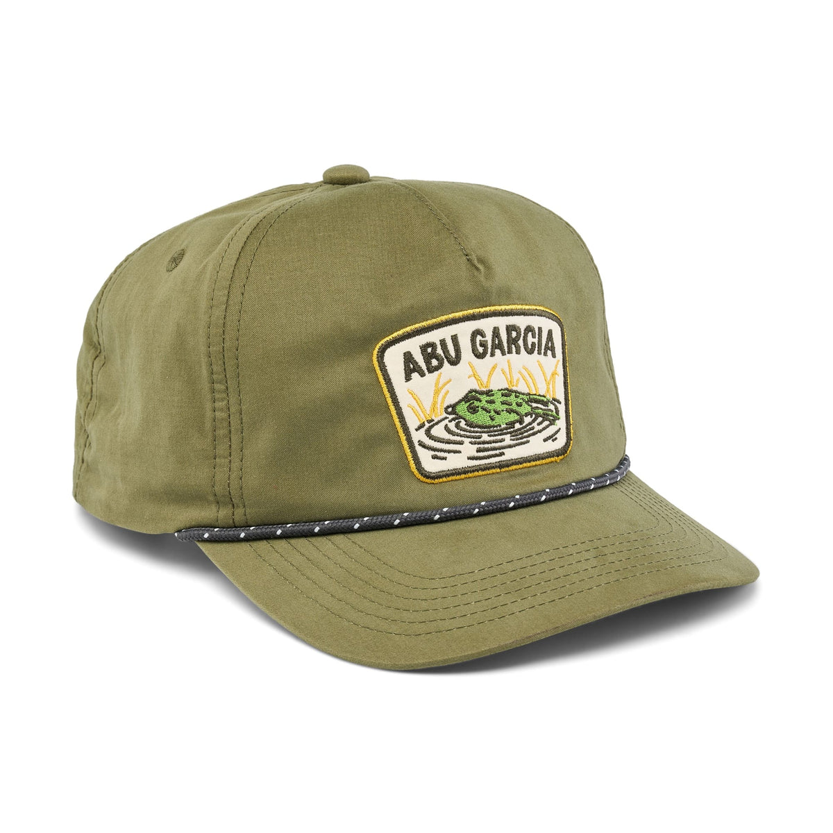 Abu Garcia Frog Patch Flat Brim Rope Hat