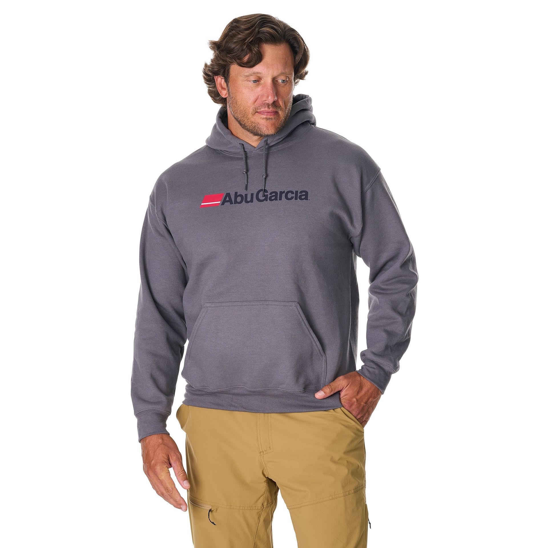 Front Logo Fleece Pullover Hoodie