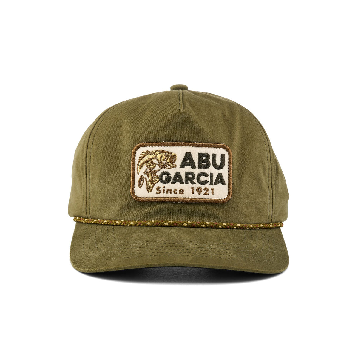 Abu Garcia Largemouth Bass Patch Flat Brim Rope Hat