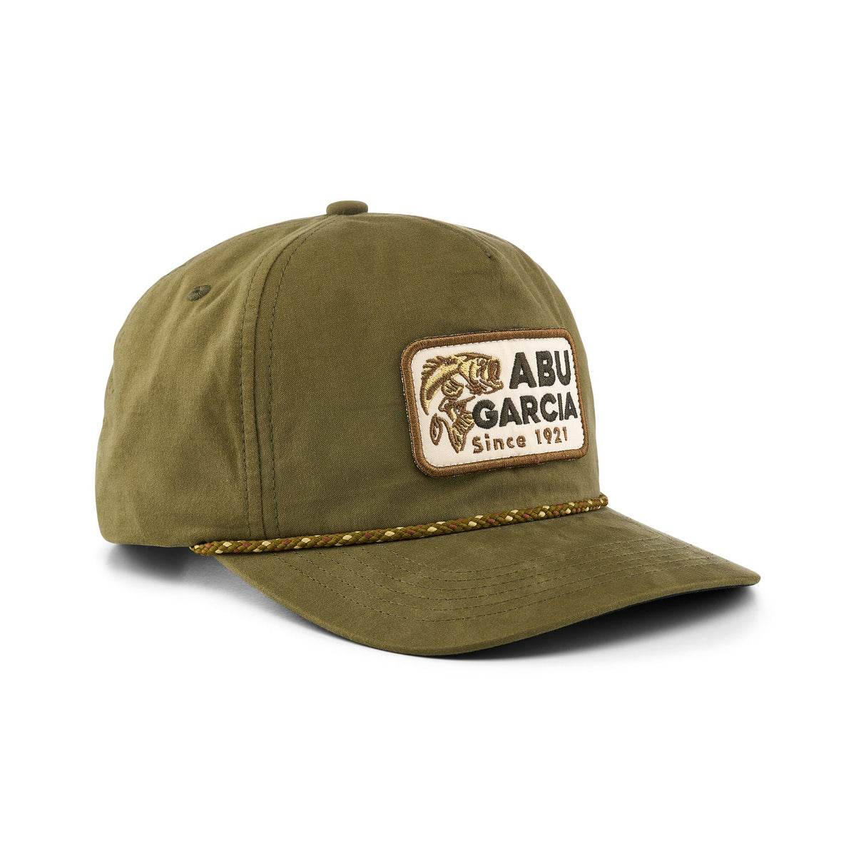 Abu Garcia Largemouth Bass Patch Flat Brim Rope Hat