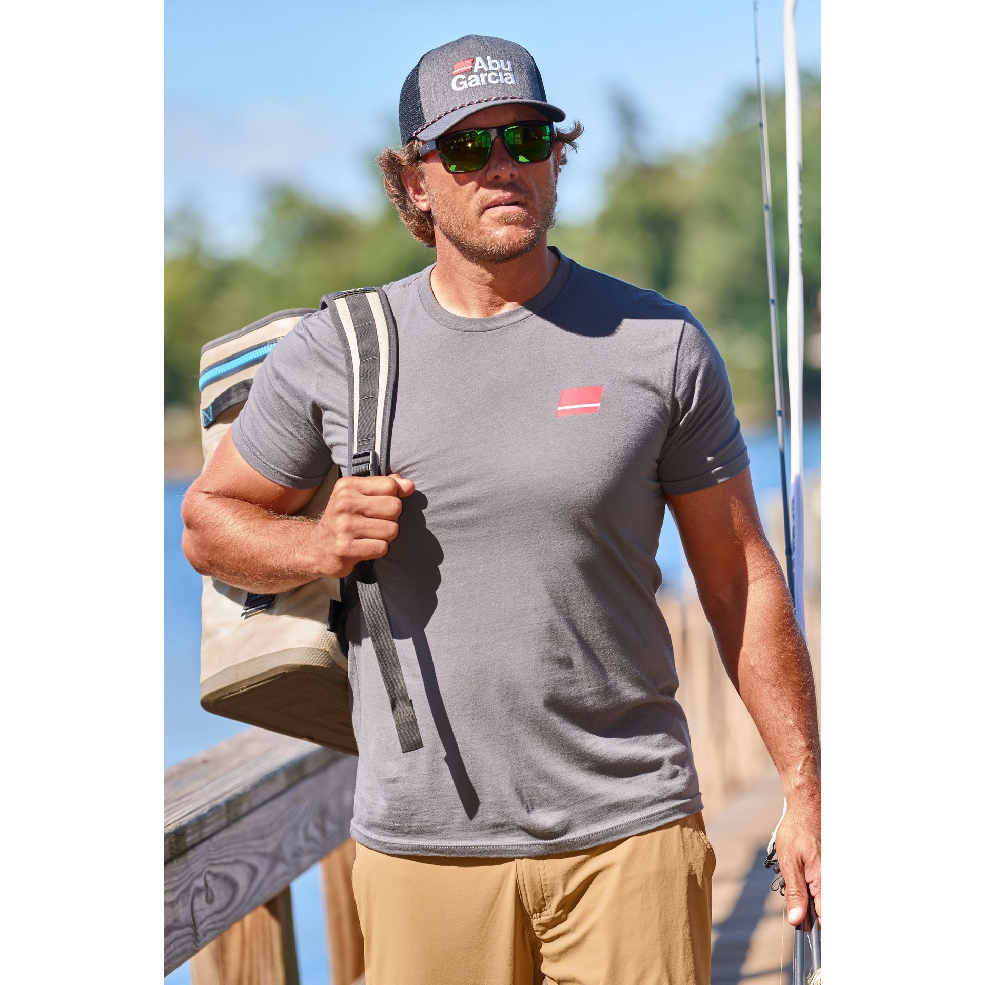 Stacked Logo Heather Rope Trucker