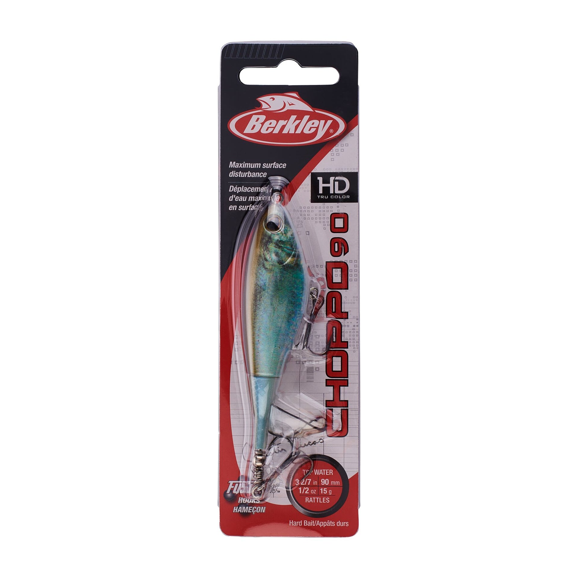 berkley choppo fishing hard bait Screamin' Topwater 3.75 in 3/4 oz BAIT SHOP PRO this easy to use top water lure is designed to deliver explosive top water action Berkley Screamin Choppo, Black Chrome