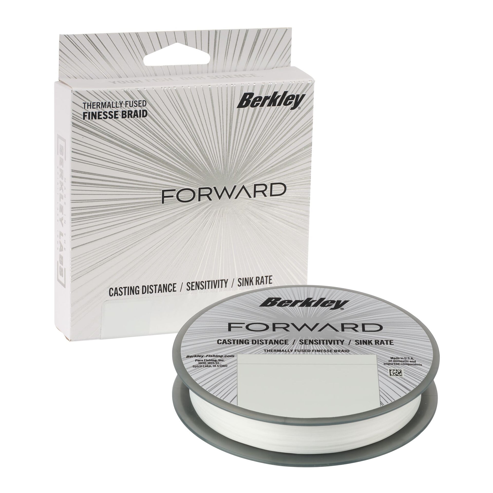 berkley 3 pound fluorocarbon ice fishing line Berkley Forward Finesse Braid - Flame Green