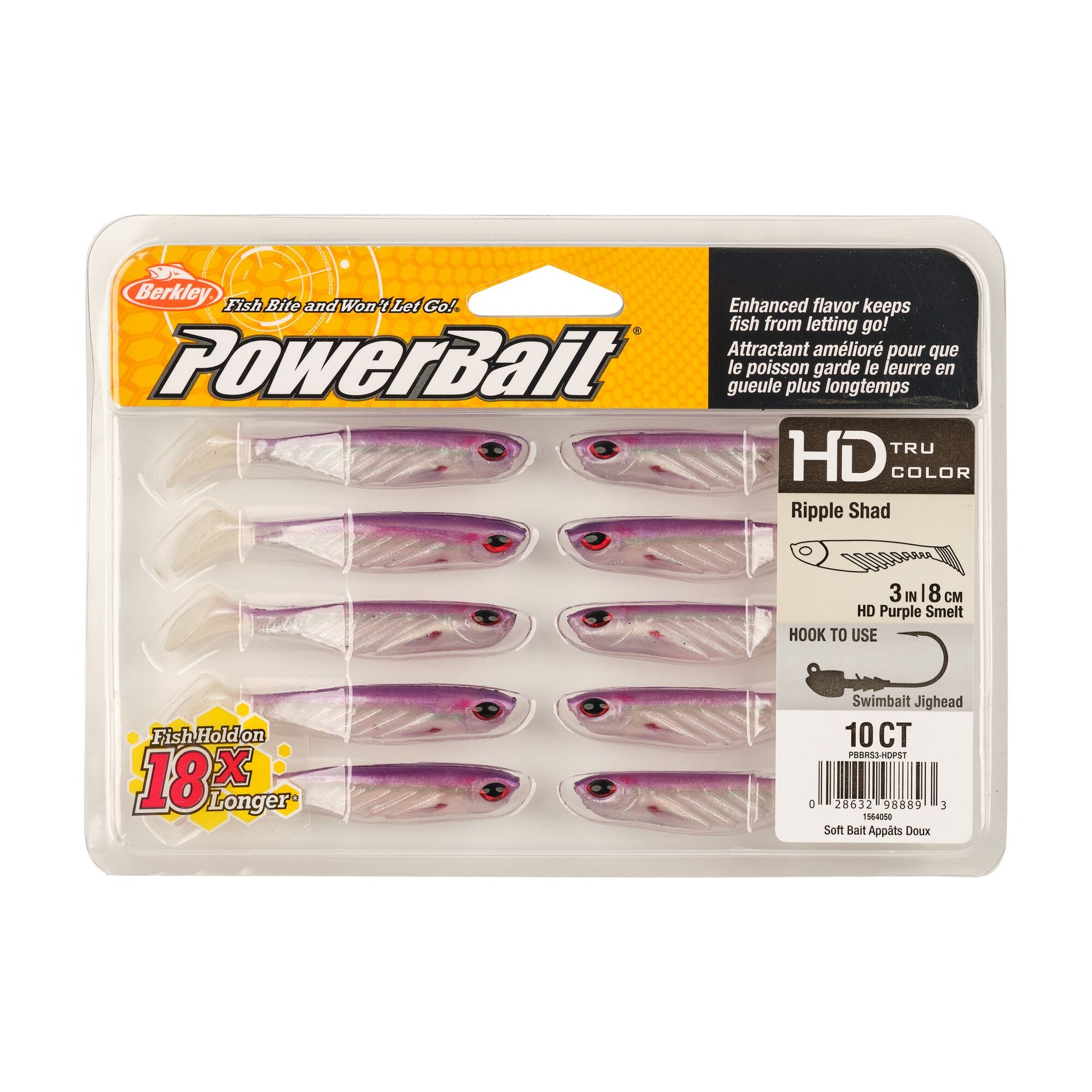 fish bite and won't let go lures PowerBait® Ripple Shad