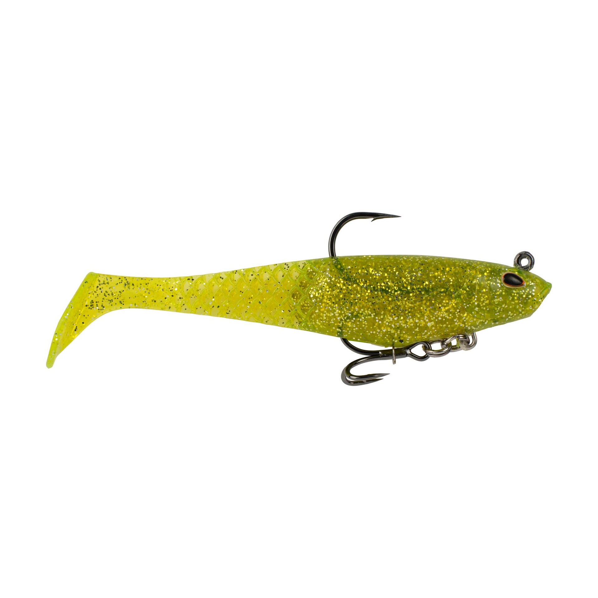 Berkley Saltwater Pre-Rigged Cullshad 6in Chartreuse Flash