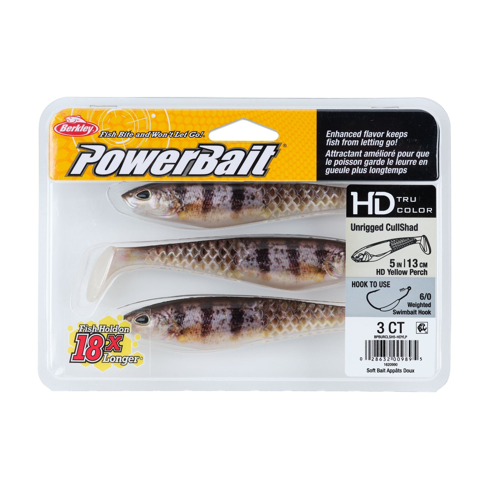 fish bite and won't let go lures PowerBait® Unrigged CullShad
