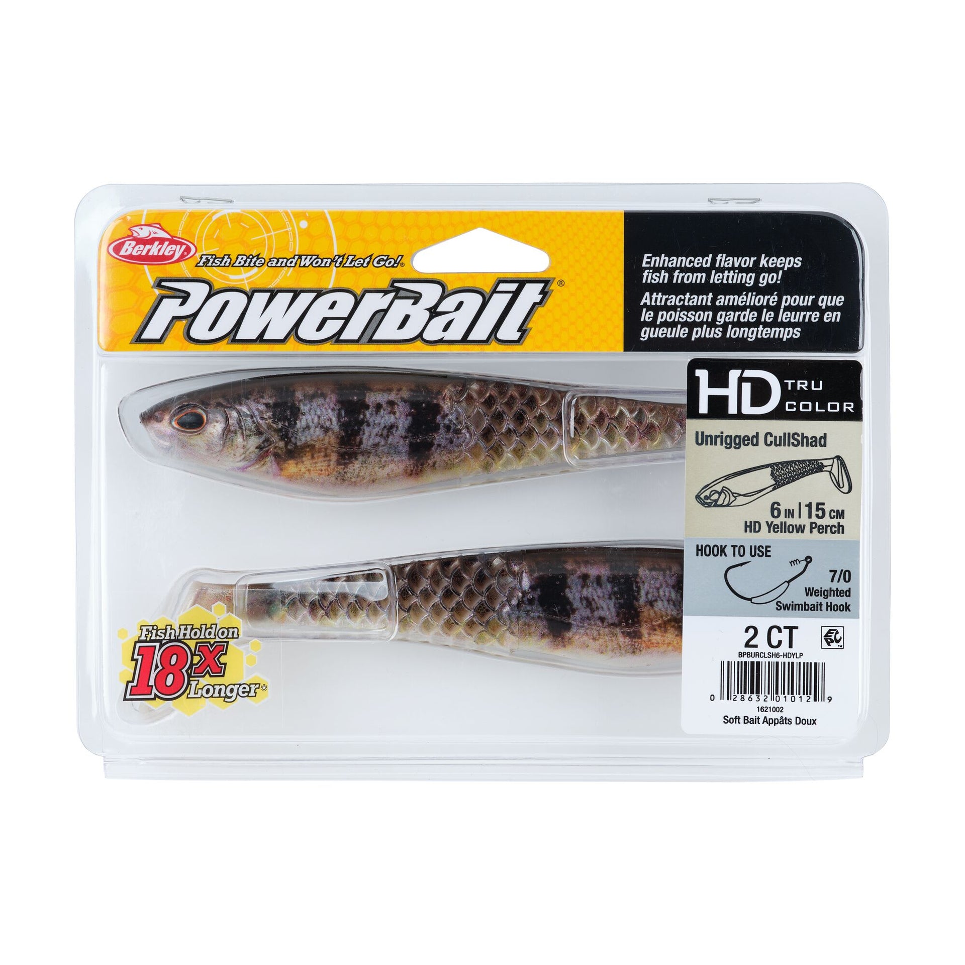 Berkley PowerBait Unrigged CullShad, 6 in, Ghost Morning Dawn