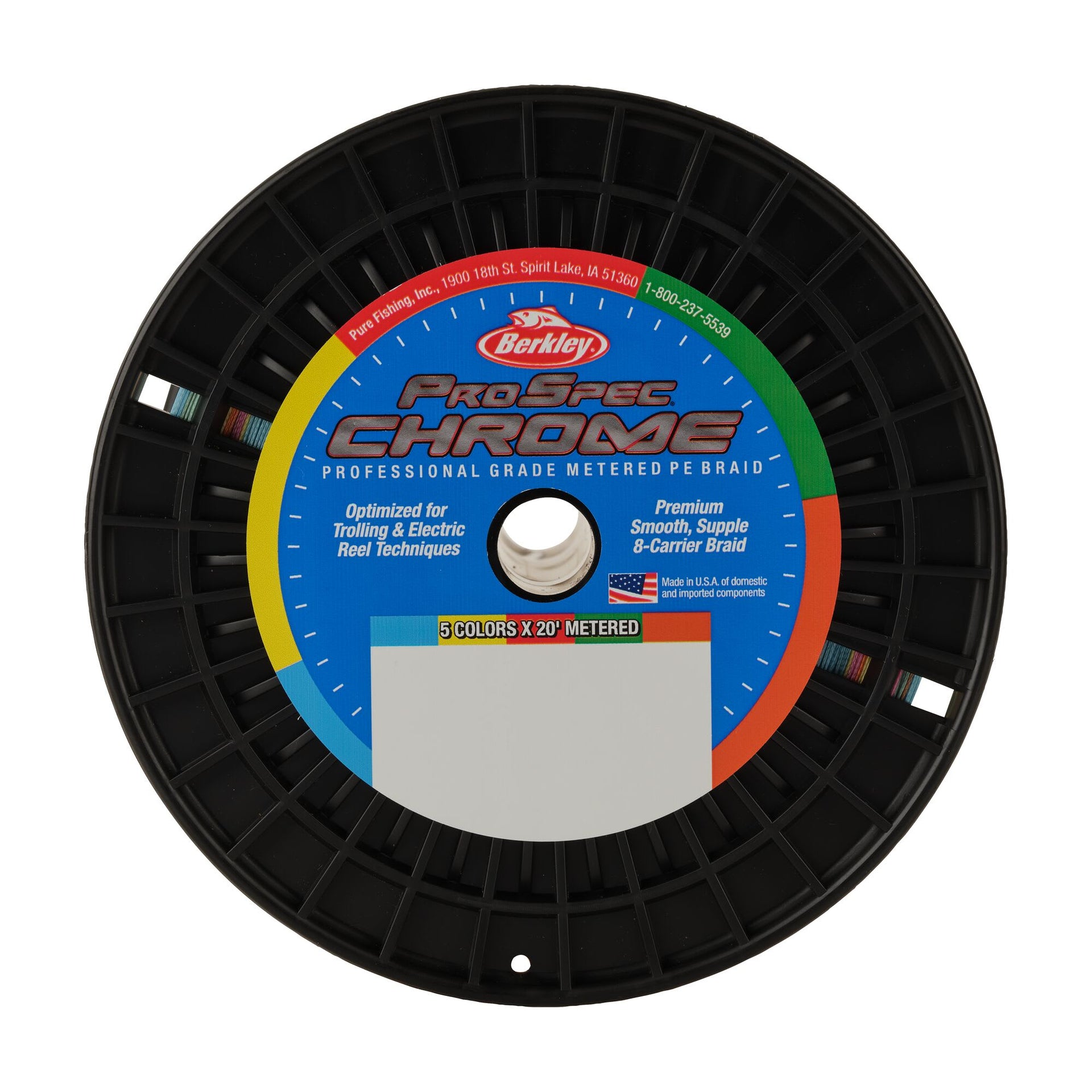 ProSpec Chrome Braid 80 lb / 5-Color Metered / 3000 yd