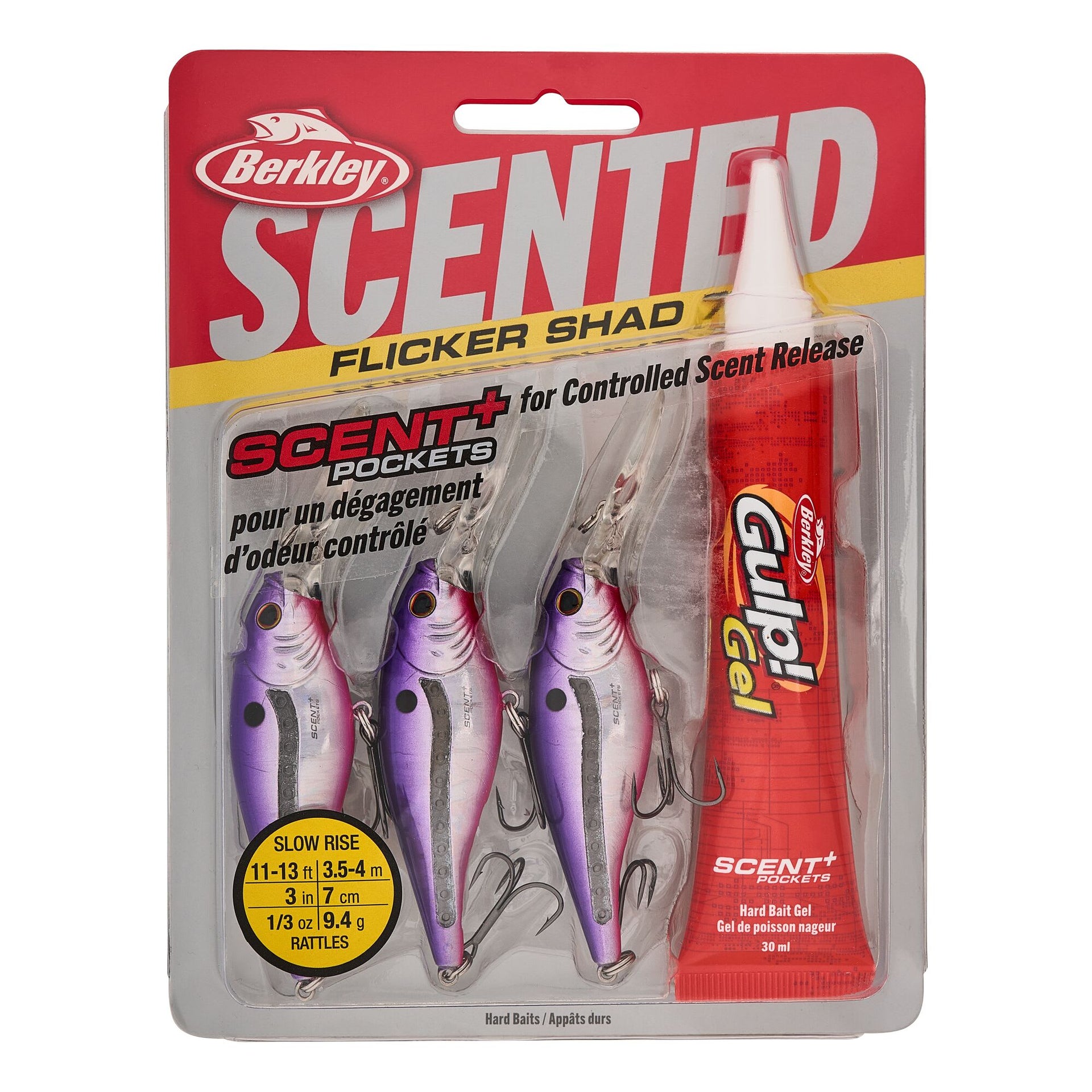 30 pack fishing lures Scented Flicker Shad Pro Pack