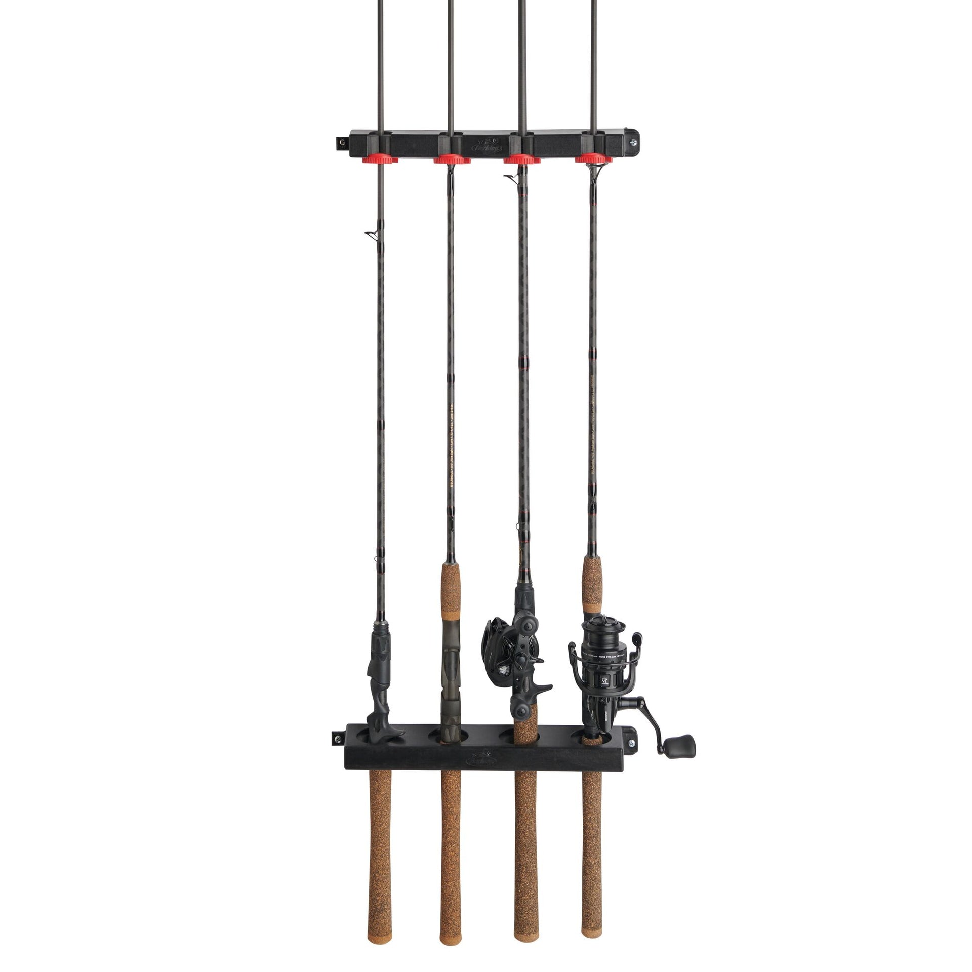 fishing rod holder locks Twist Lock Utility 4 Rod Rack