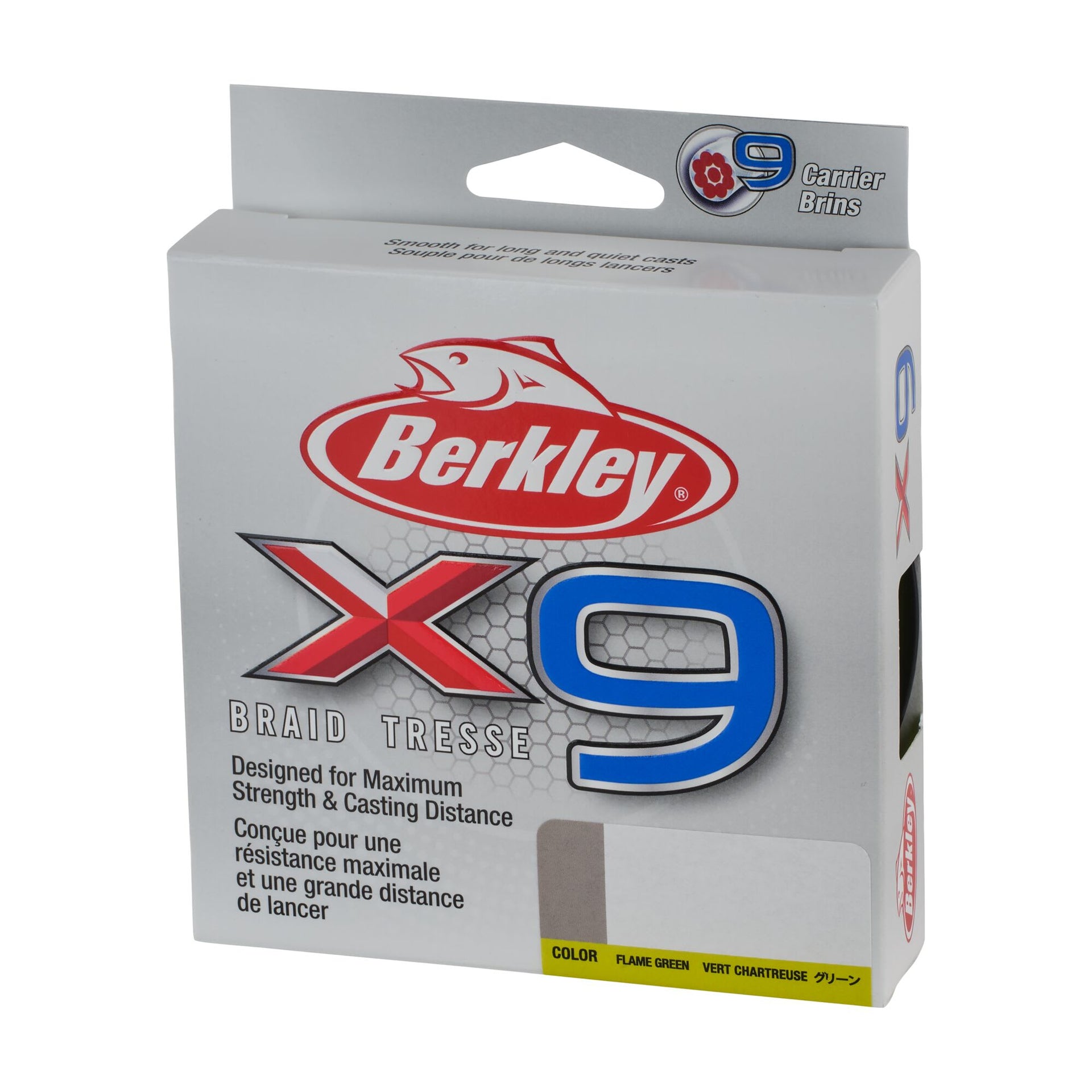 berkley 9 20-65 line casting fish pole x9 Braid