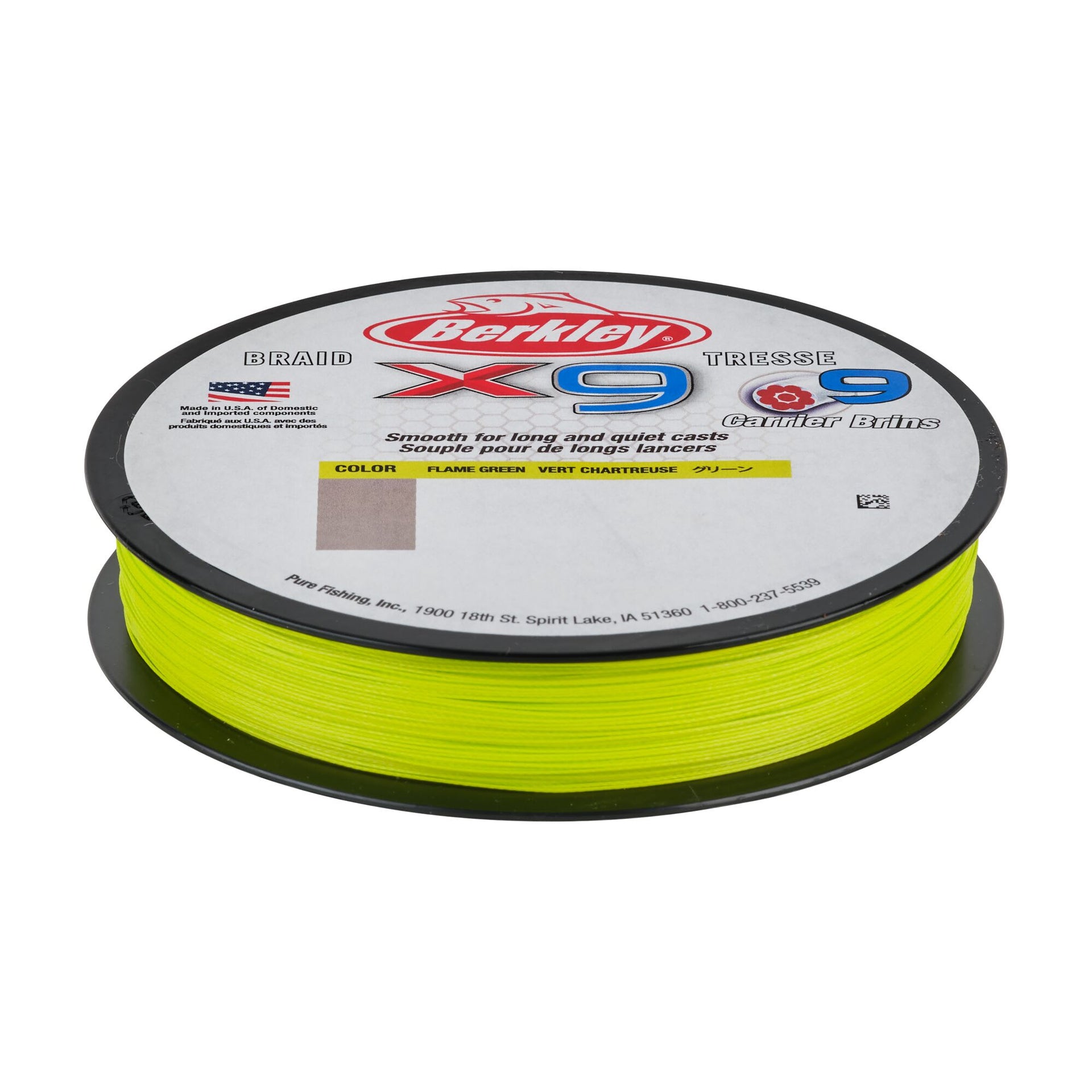 Berkley x9 Flame Green Braid - 80lb - 164 yds