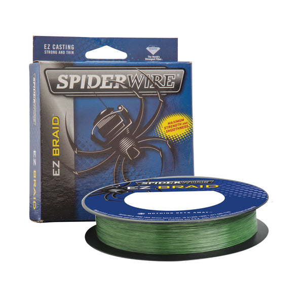 thinnest strongest braided fishing line SpiderWire EZ Braid - Moss Green - 300 yd Gold Color:Black Back Chrome Shad SpiderWire Stealth is made Abu Garcia Vengeance Low