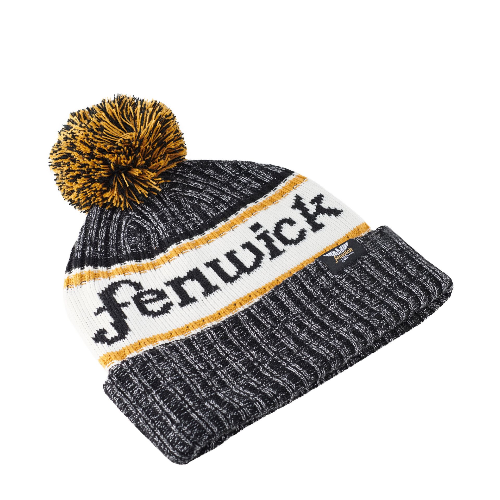 Classic Rib Knit Beanie with Pom-Pom