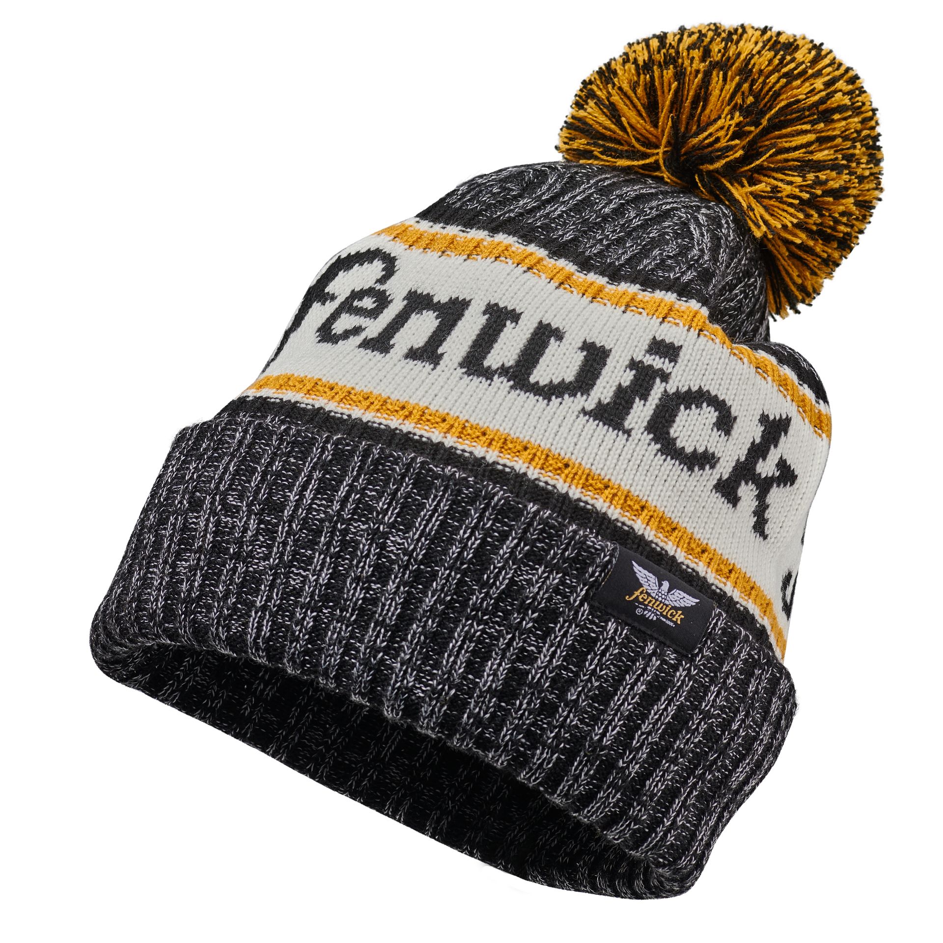 Classic Rib Knit Beanie with Pom-Pom