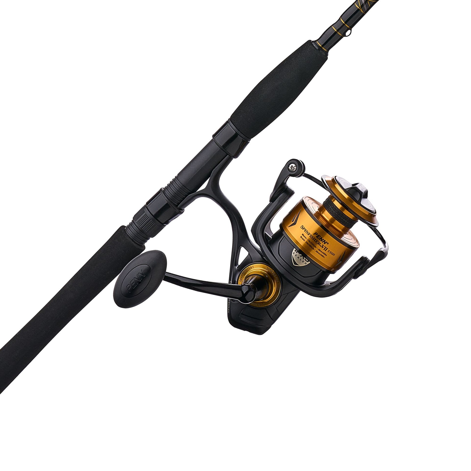 brass penn spinni spinning reel Penn Spinfisher VII Spinning Combo
