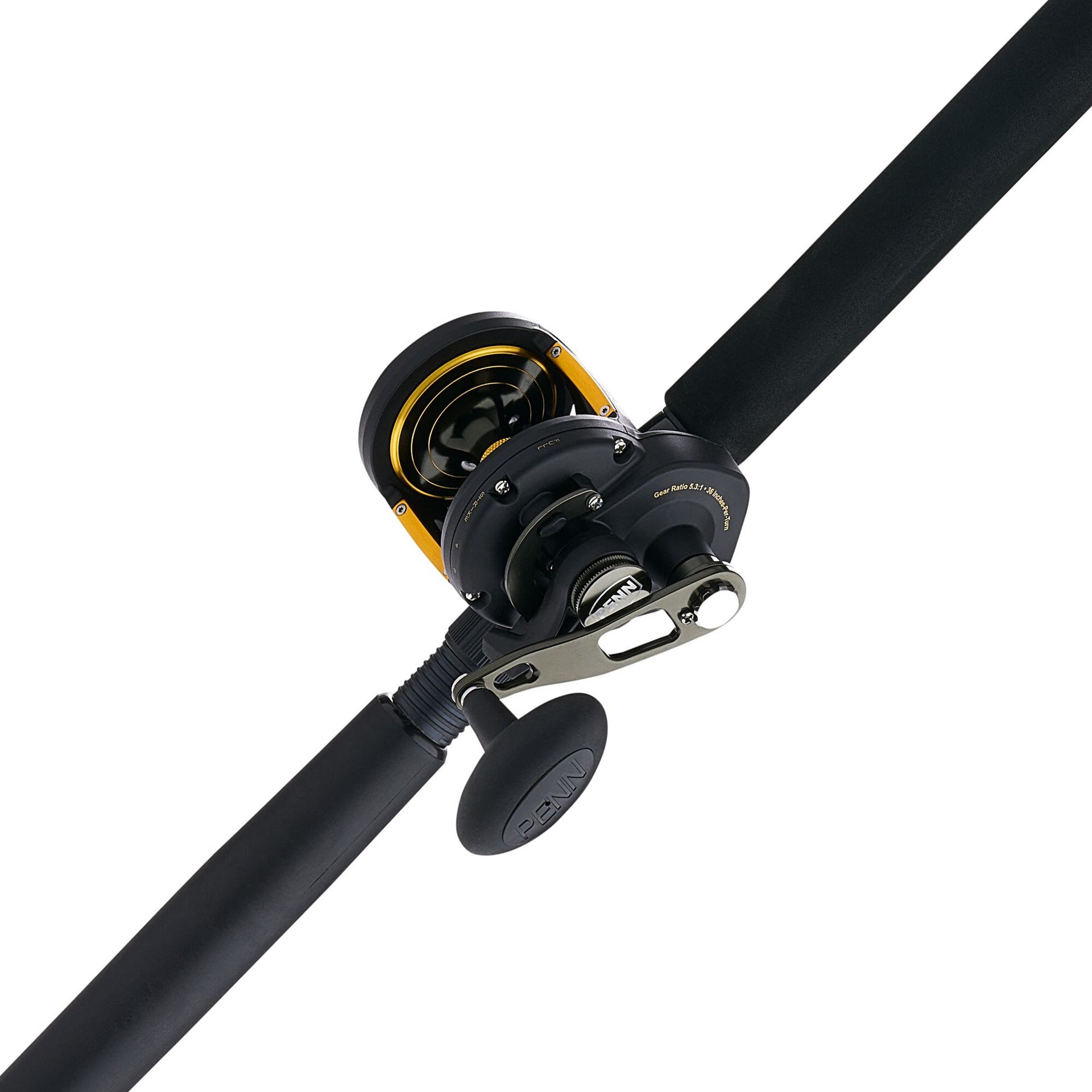 conventional baitcast rod and reel combo Wild 7'10" / Medium duty tubular glass rod blank and stainless steel guides Favorite Lit Casting Combo