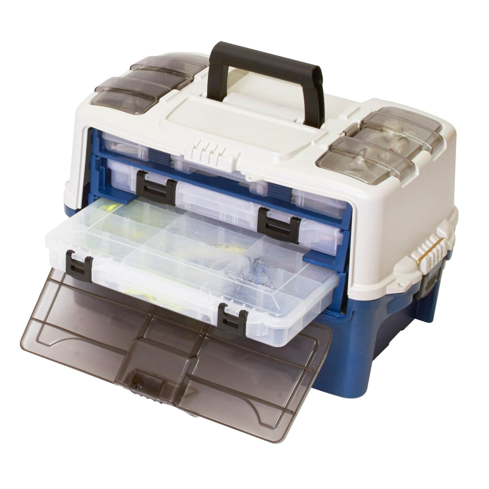 electronics tackle box Plano Hybrid Hip 3-Stowaway Tackle Box 3700