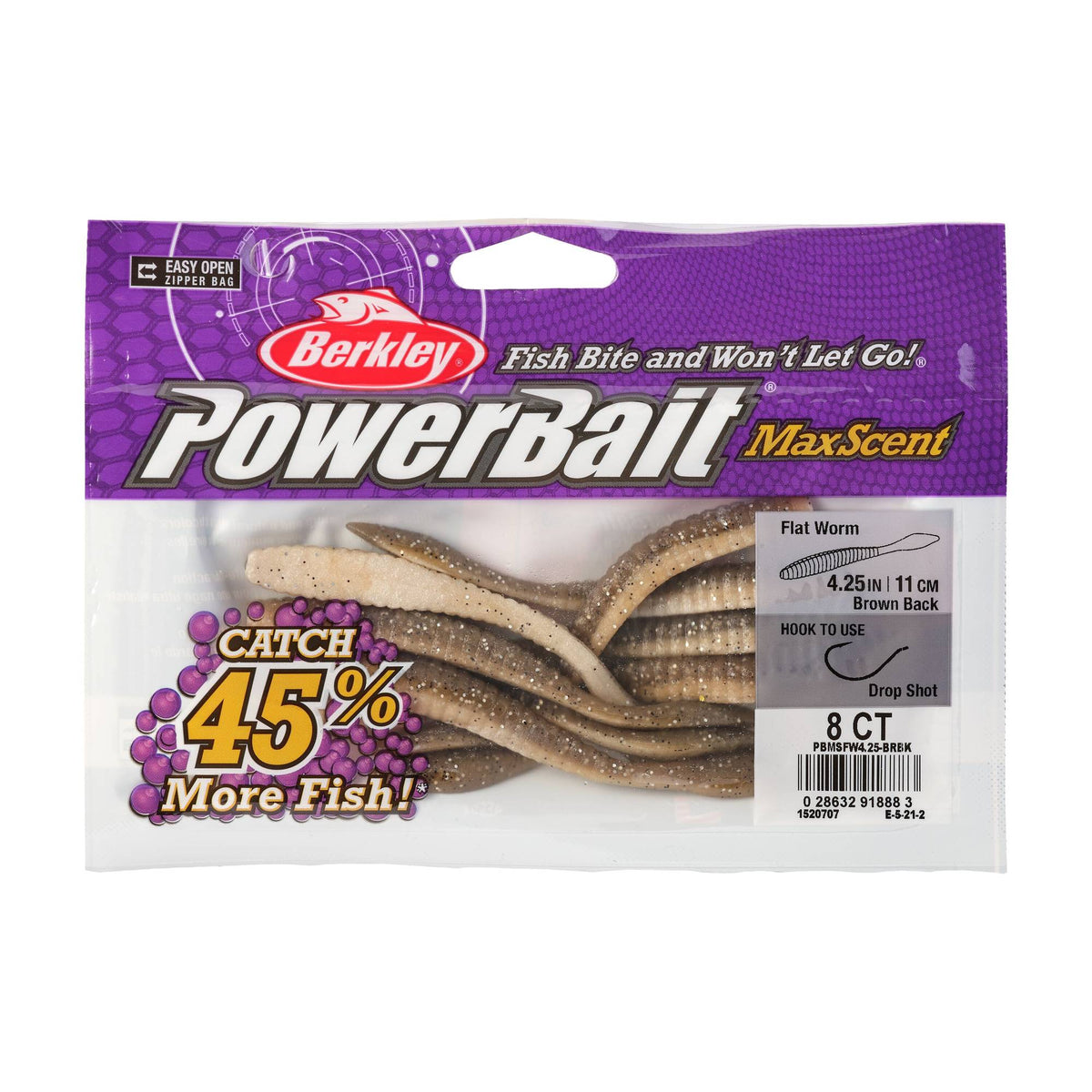Berkley PowerBait® MaxScent Flat Worm