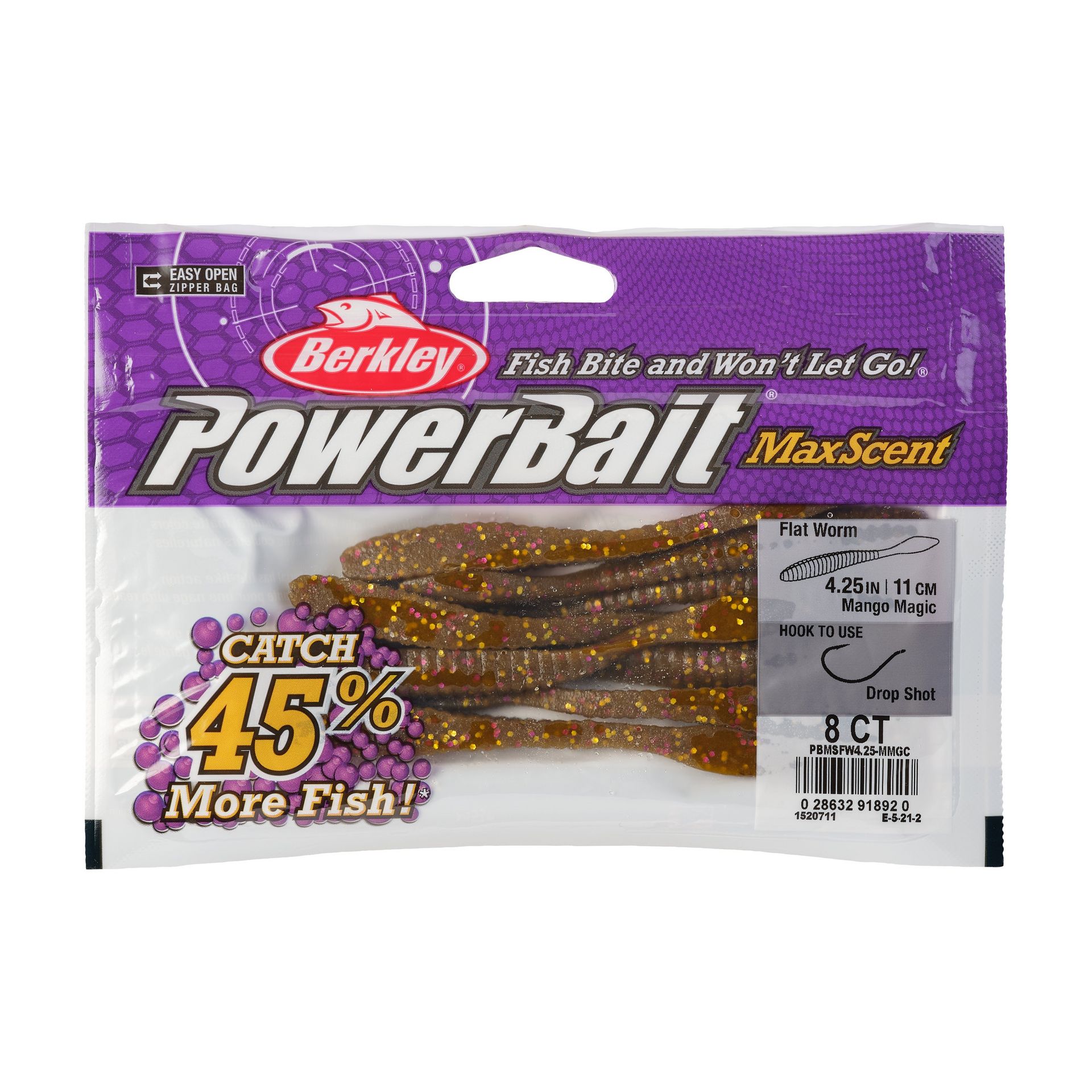 PowerBait® MaxScent Flat Worm