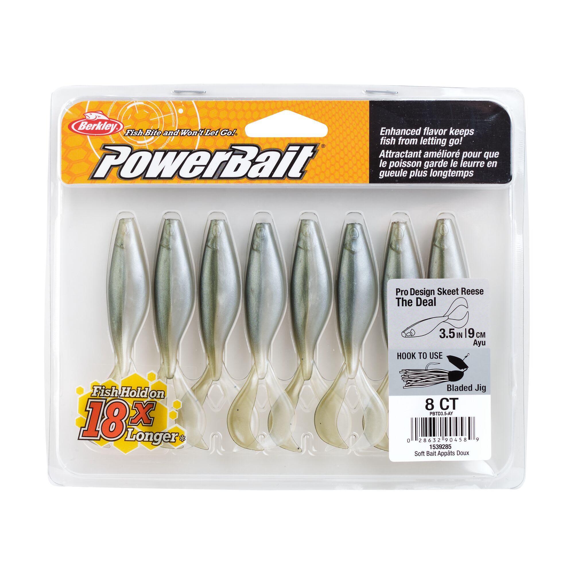 Berkley Powerbait 4インチシナモンブルーフレイク　大袋8個 PowerBait® The Deal