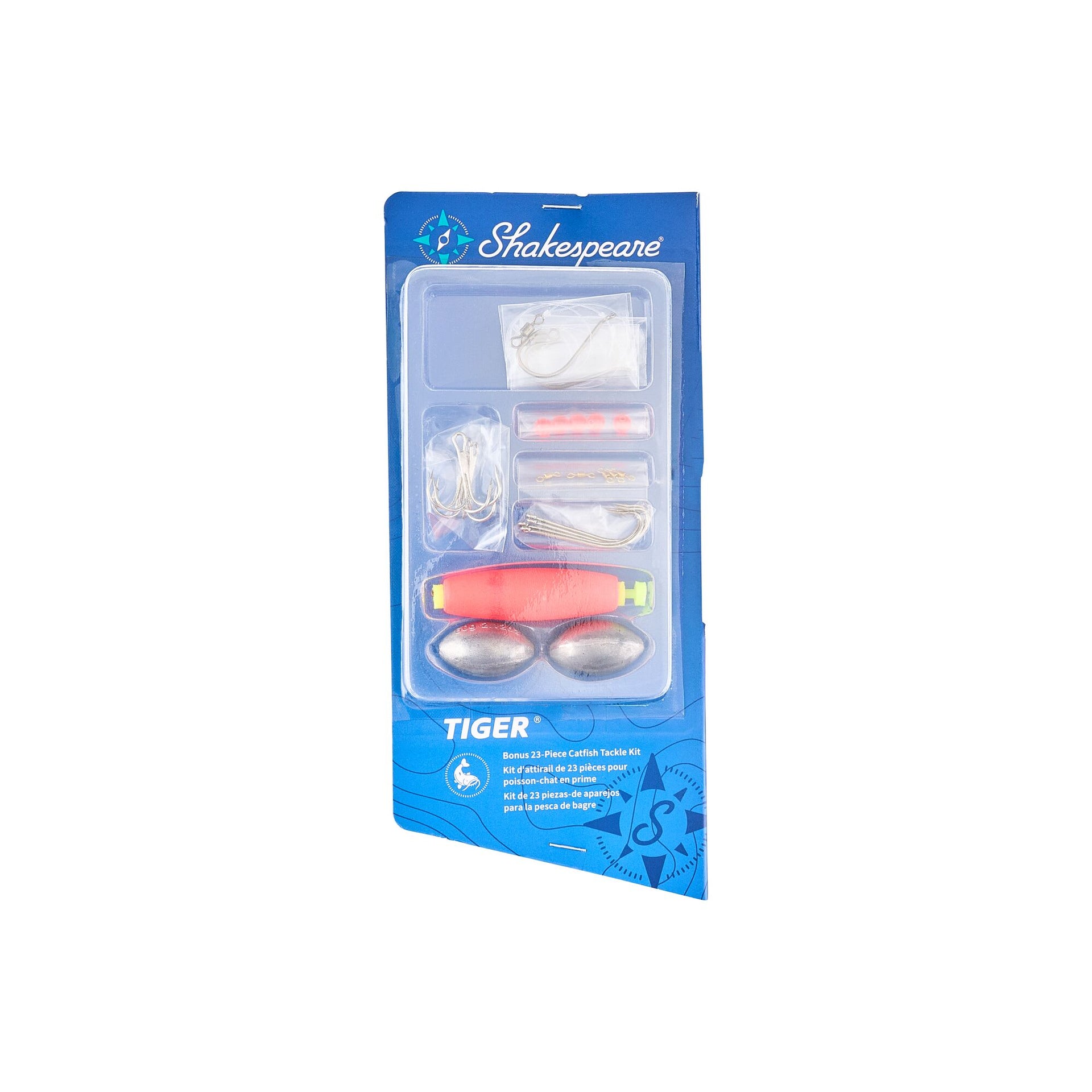 Shakespeare Tiger Spinning Catfish Combo Kit