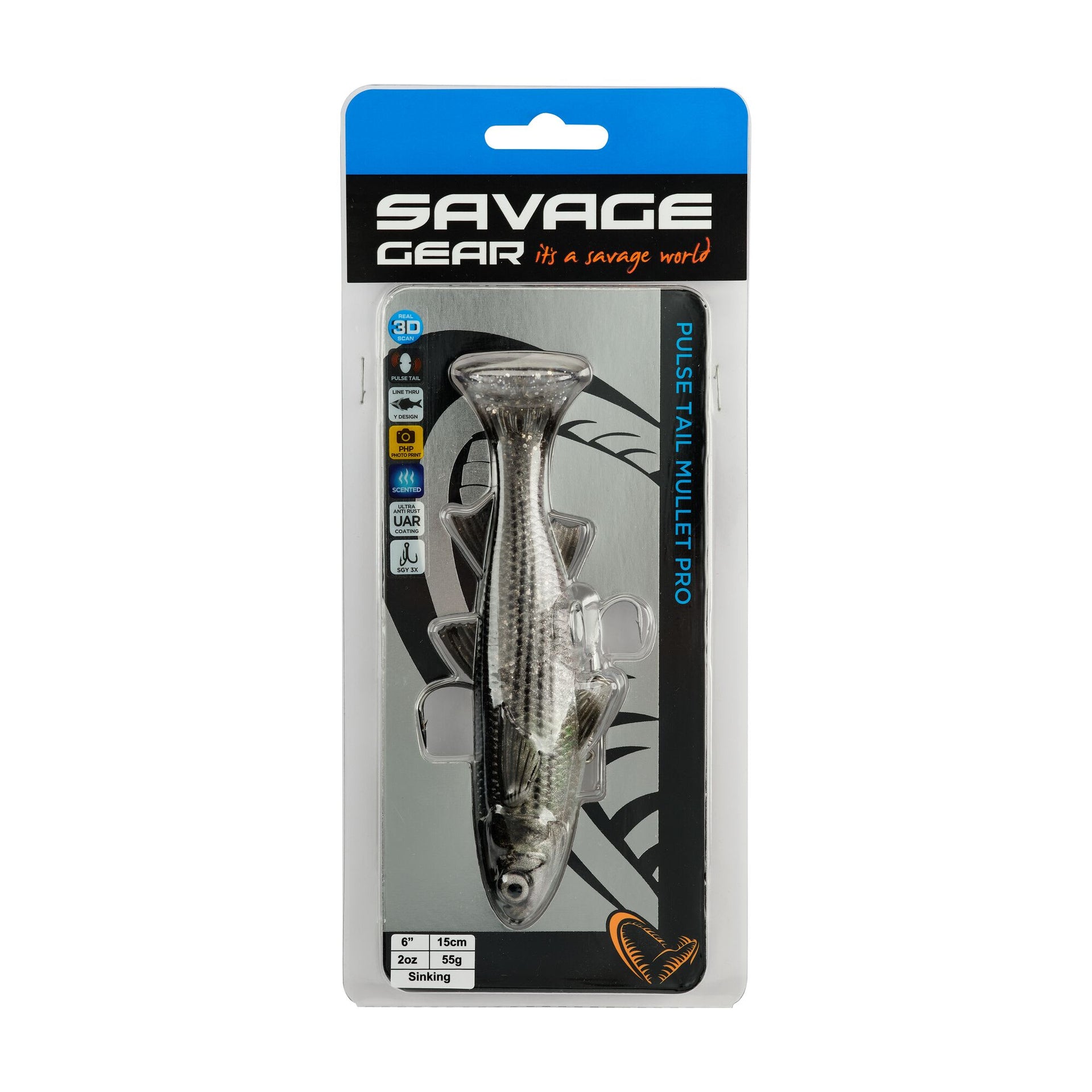 Savage Gear 3D LT Mullet - Silver Mullet - 6'