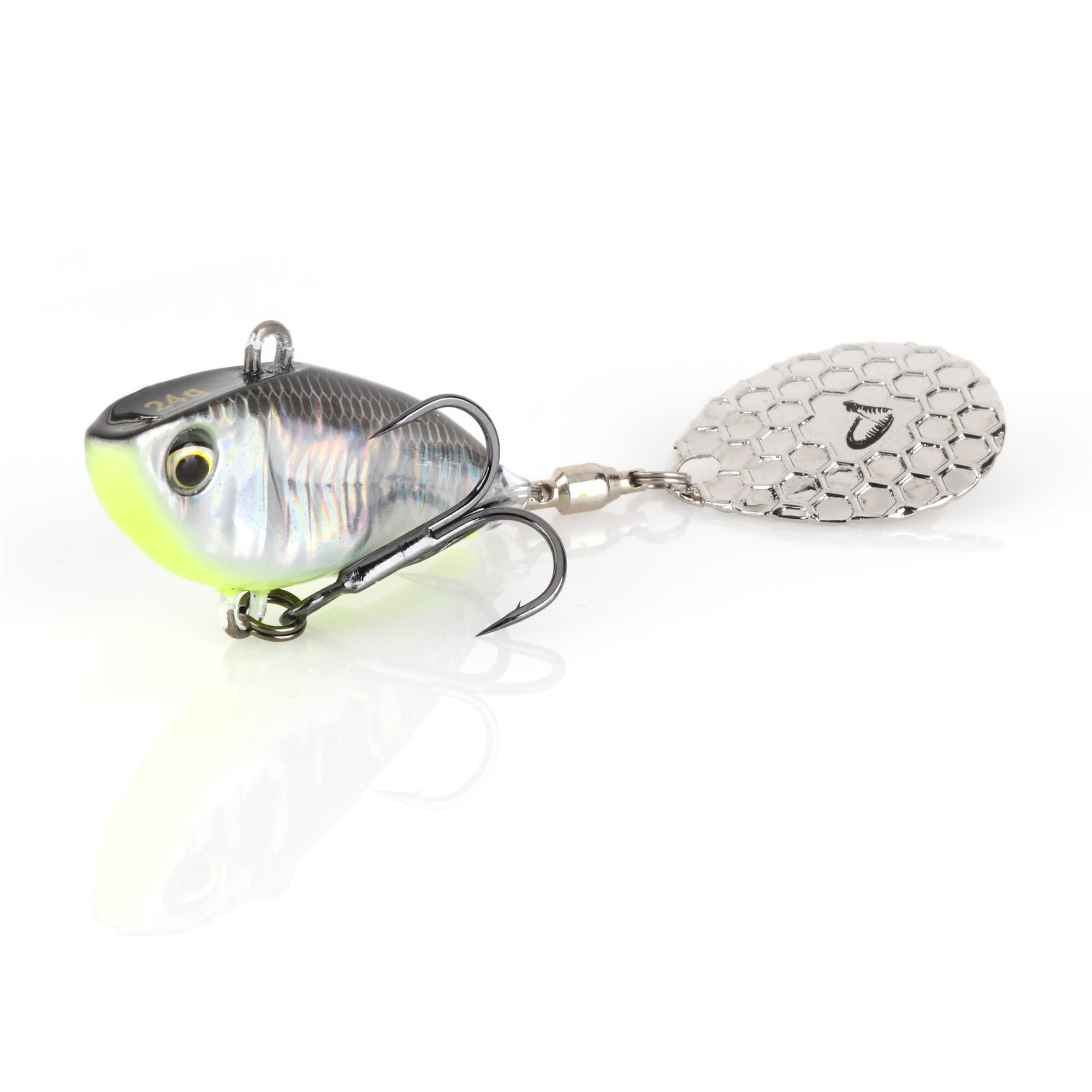 fat fish steelhead lure Savage Gear Tail Spin - 1/3oz Category_Summer Rubber Stamps While you keep a Rebel Crickhopper - Summer Color:Yellow Croaker