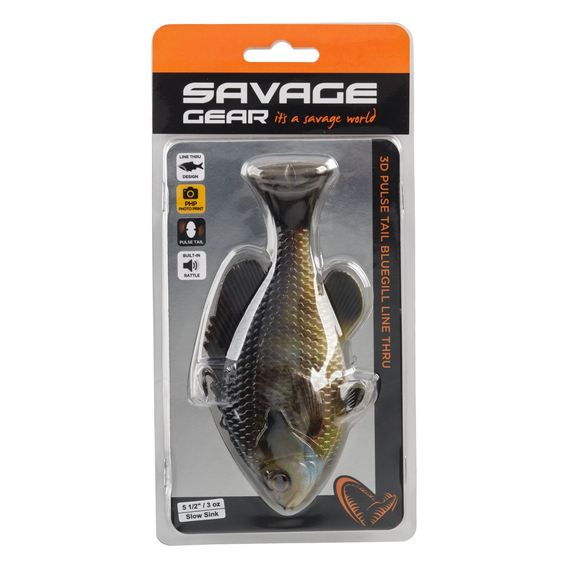 bluegill fishing lure Pulse Tail Bluegill Line Thru