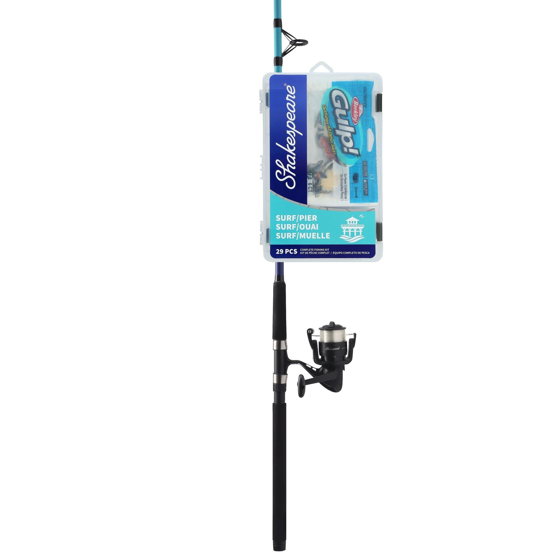 Catch More Fish™ Surf Pier 8 Ft Spinning