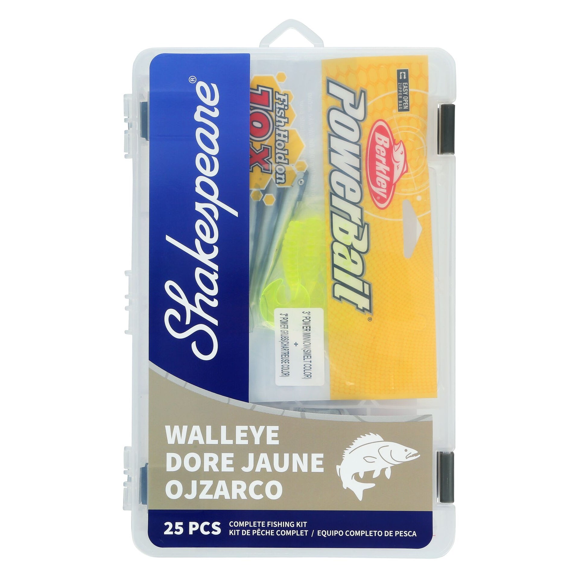 berkley powerbait soft tackle bag Shakespeare Catch More Fish Kit Walleye