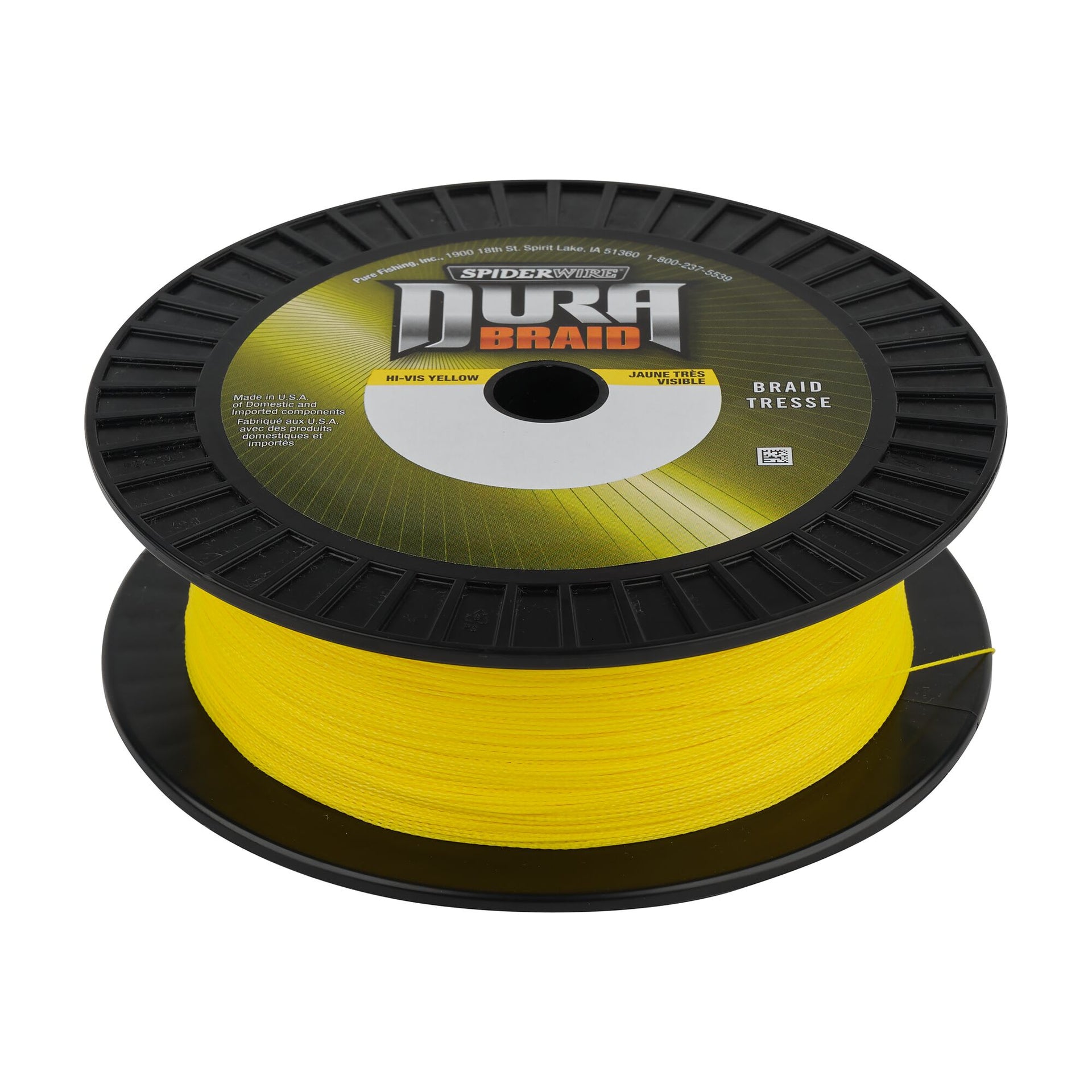 SpiderWire Dura 4 Braided 4 Filaments Super Soft Fluo Yellow SpiderWire Dura 4 Braided 4 Filaments Super Soft Fluo Yellow