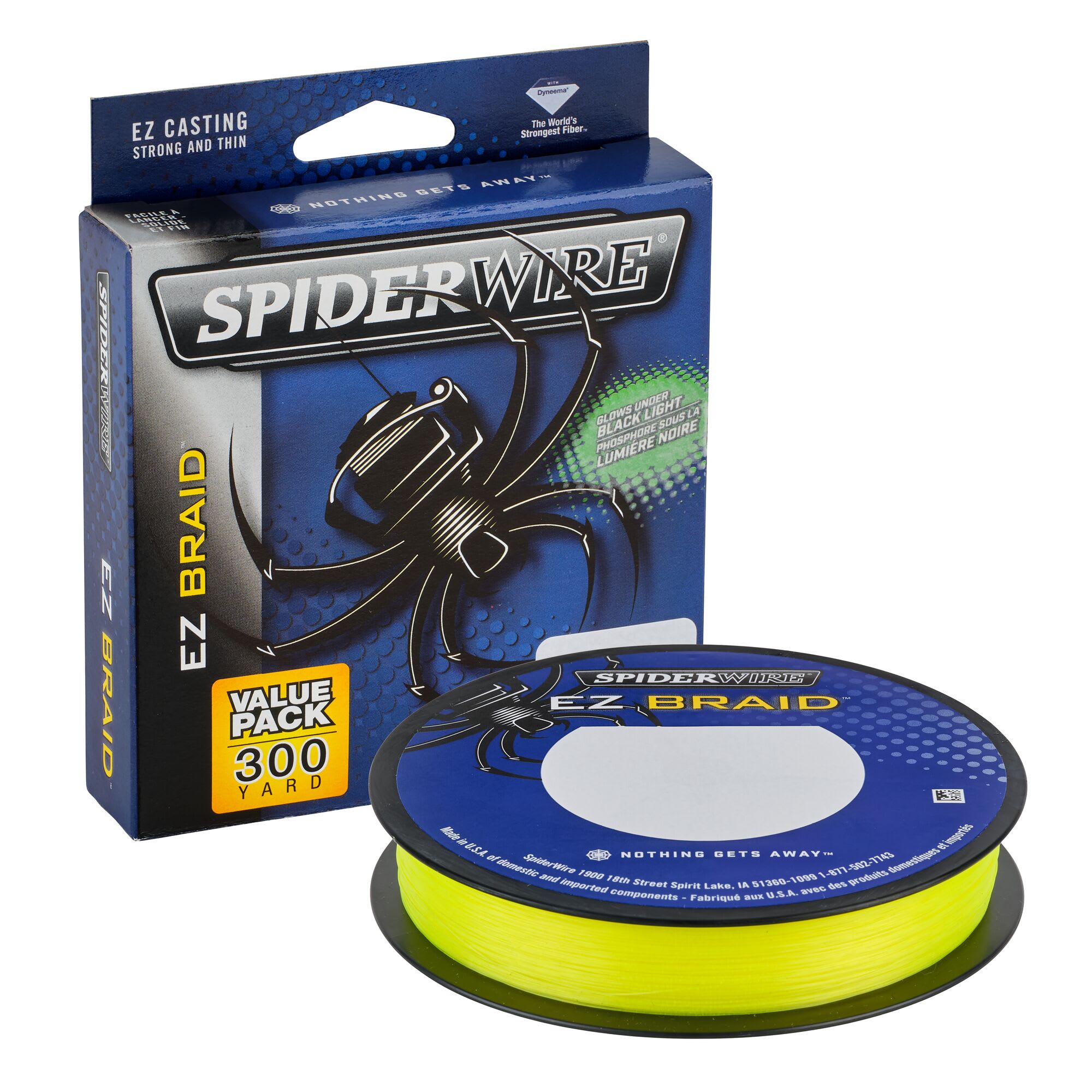 Spiderwire EZ Braid Hi Vis Yellow 15lb 300yd