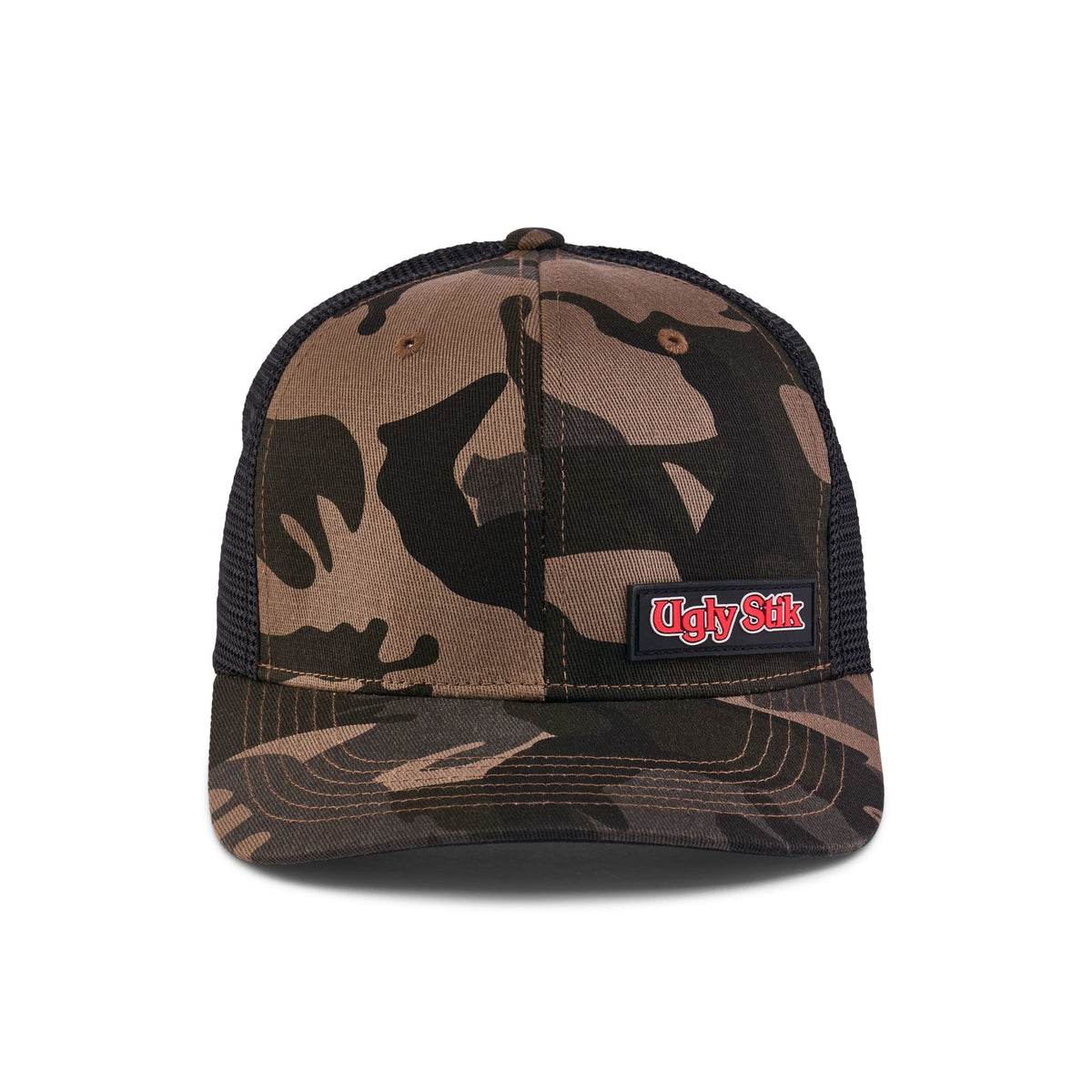 Ugly Stik Black Camo Rubber Patch Trucker