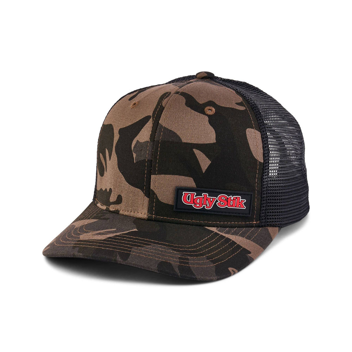 Ugly Stik Black Camo Rubber Patch Trucker