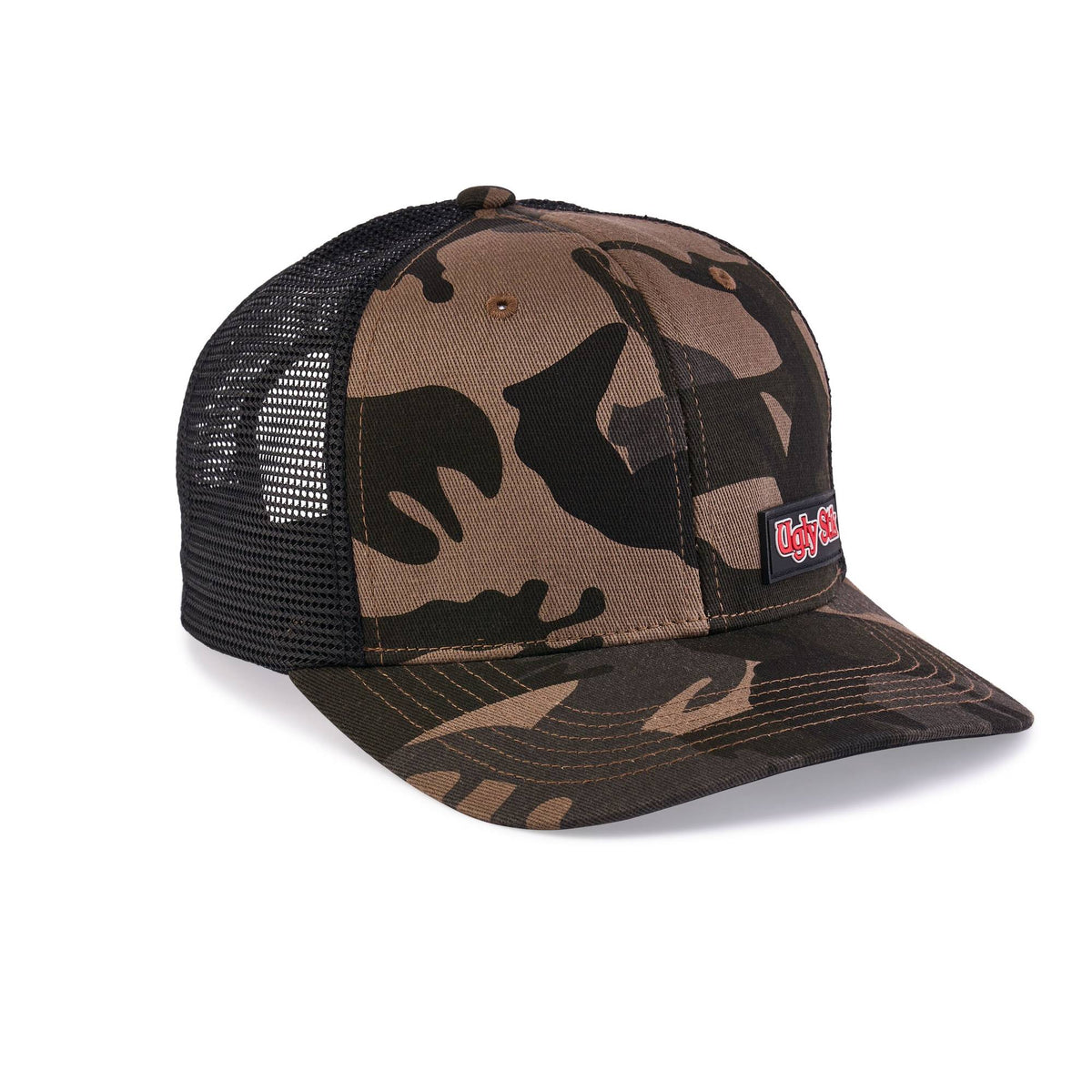 Ugly Stik Black Camo Rubber Patch Trucker