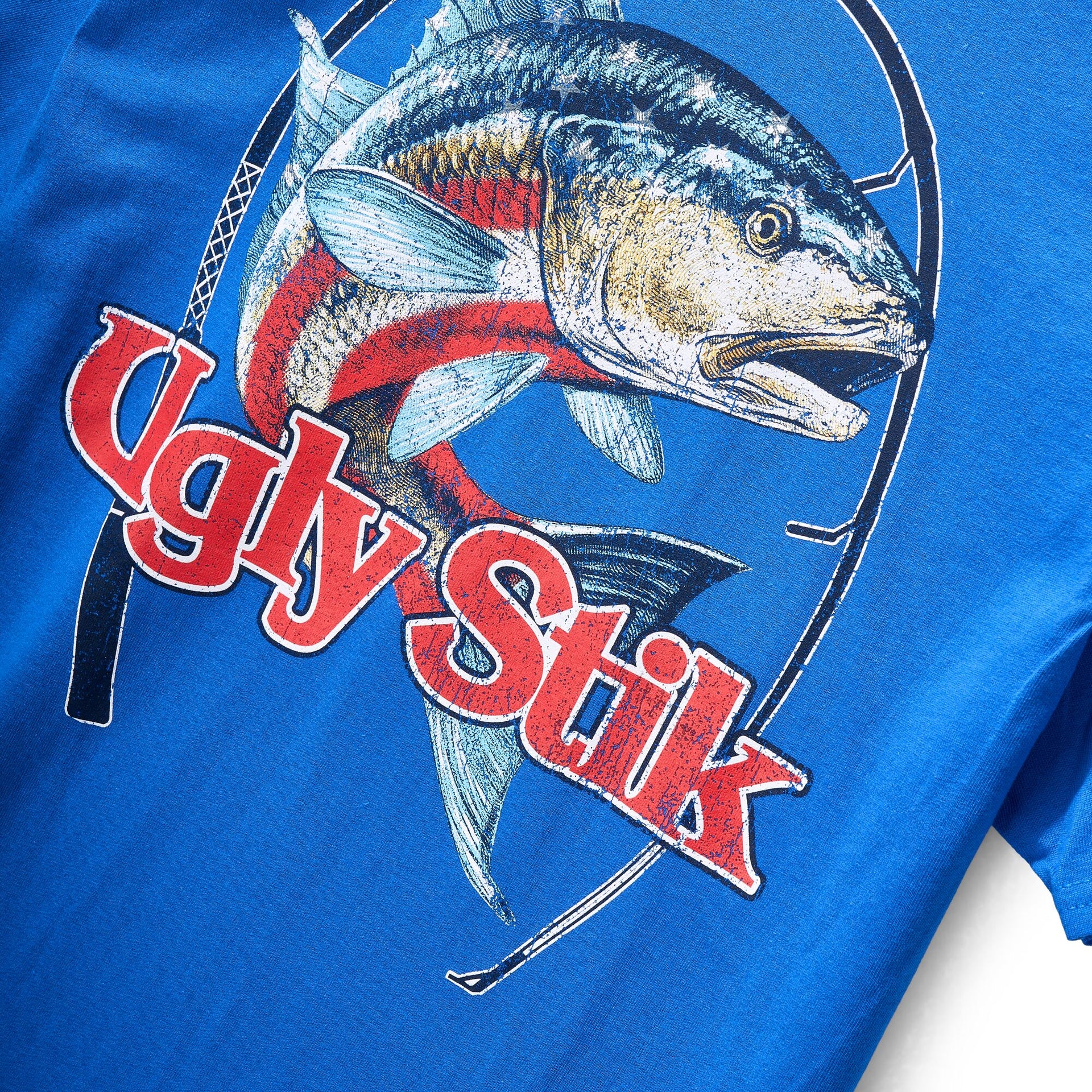 Ugly Stik Redfish Flag Americana T-Shirt